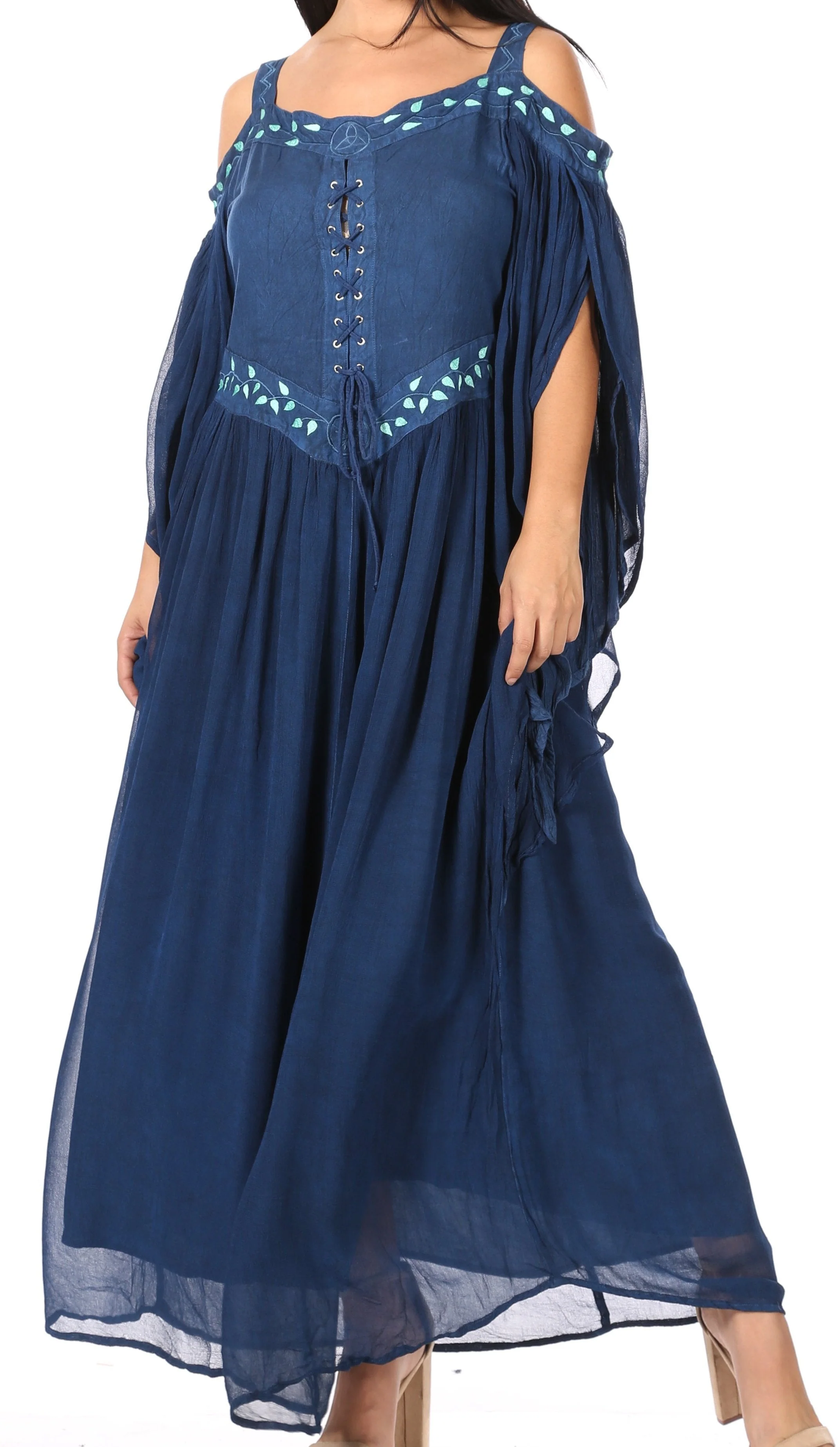 Sakkas Roisin Women's Medieval Celtic Renaissance Long Sleeve Costume Dress - Image 16