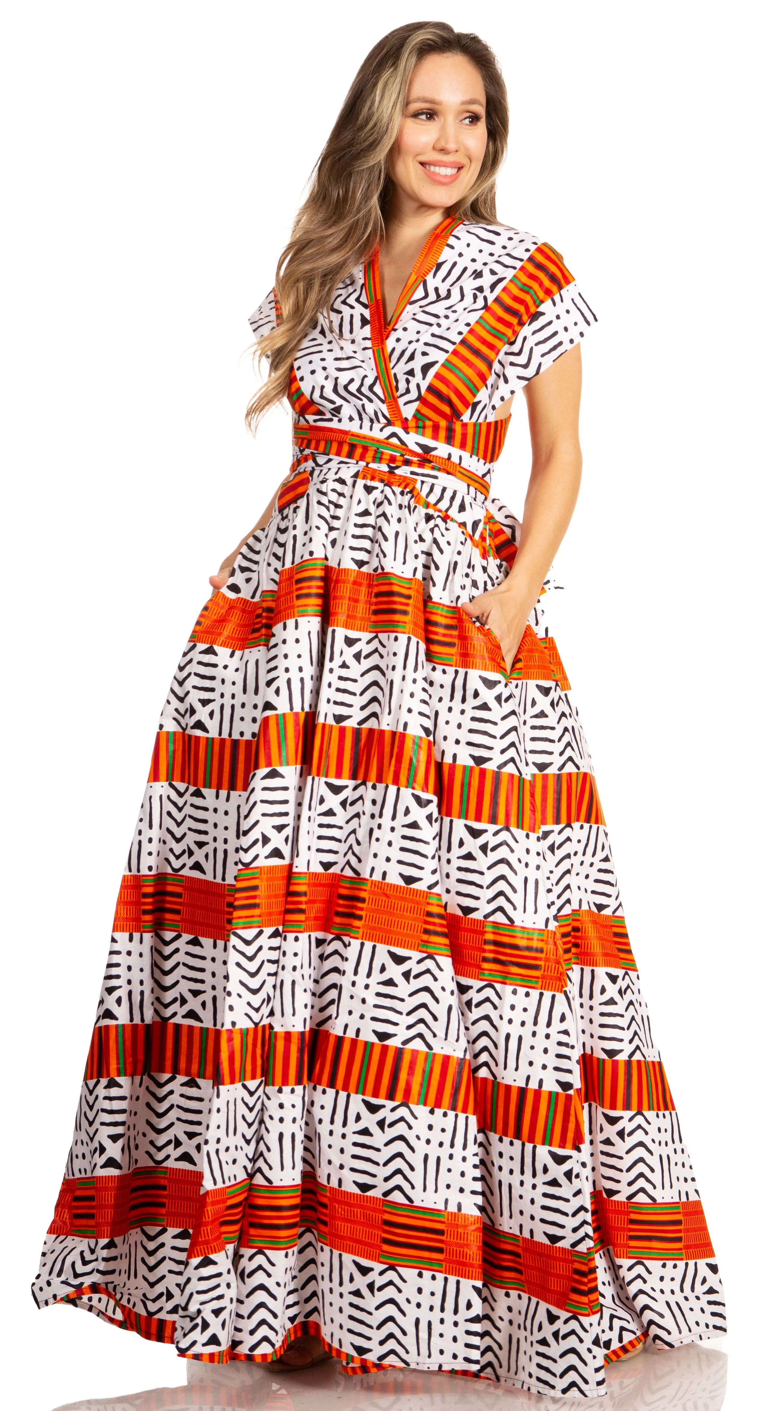 Sakkas Sandy Sexy Backless Year Around Long Maxi Infinity Dress Many Ways To Wear - Image 10