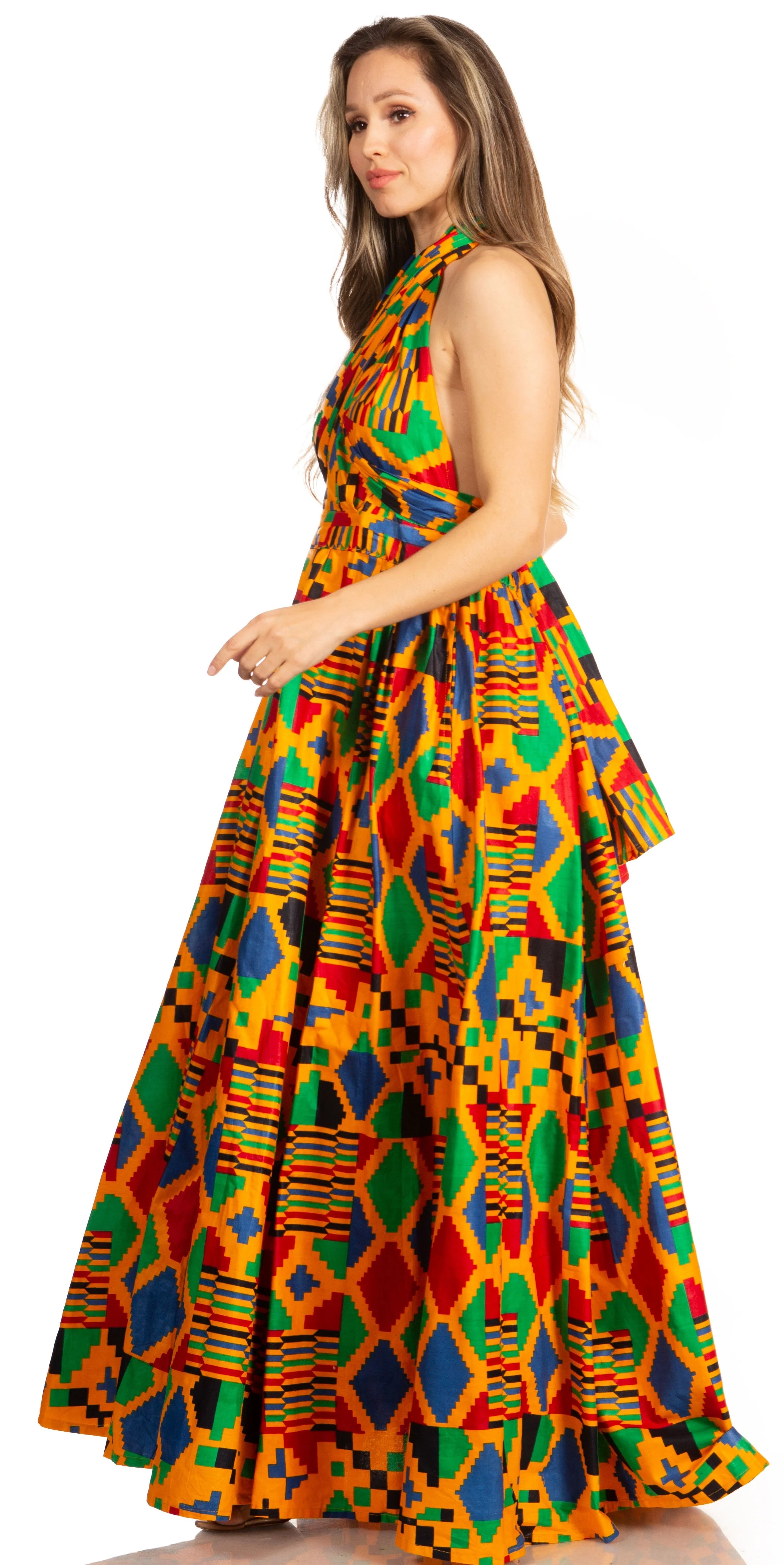 Sakkas Sandy Sexy Backless Year Around Long Maxi Infinity Dress Many Ways To Wear - Image 24