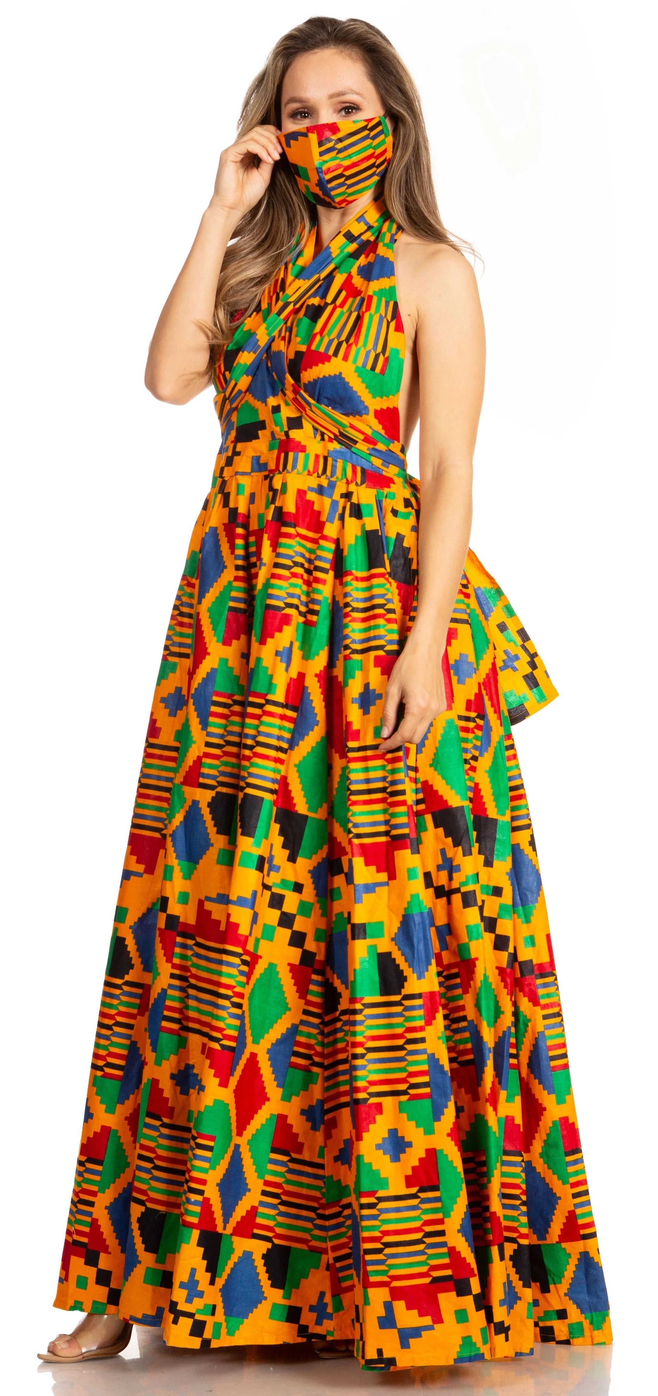 Sakkas Sandy Sexy Backless Year Around Long Maxi Infinity Dress Many Ways To Wear - Image 25