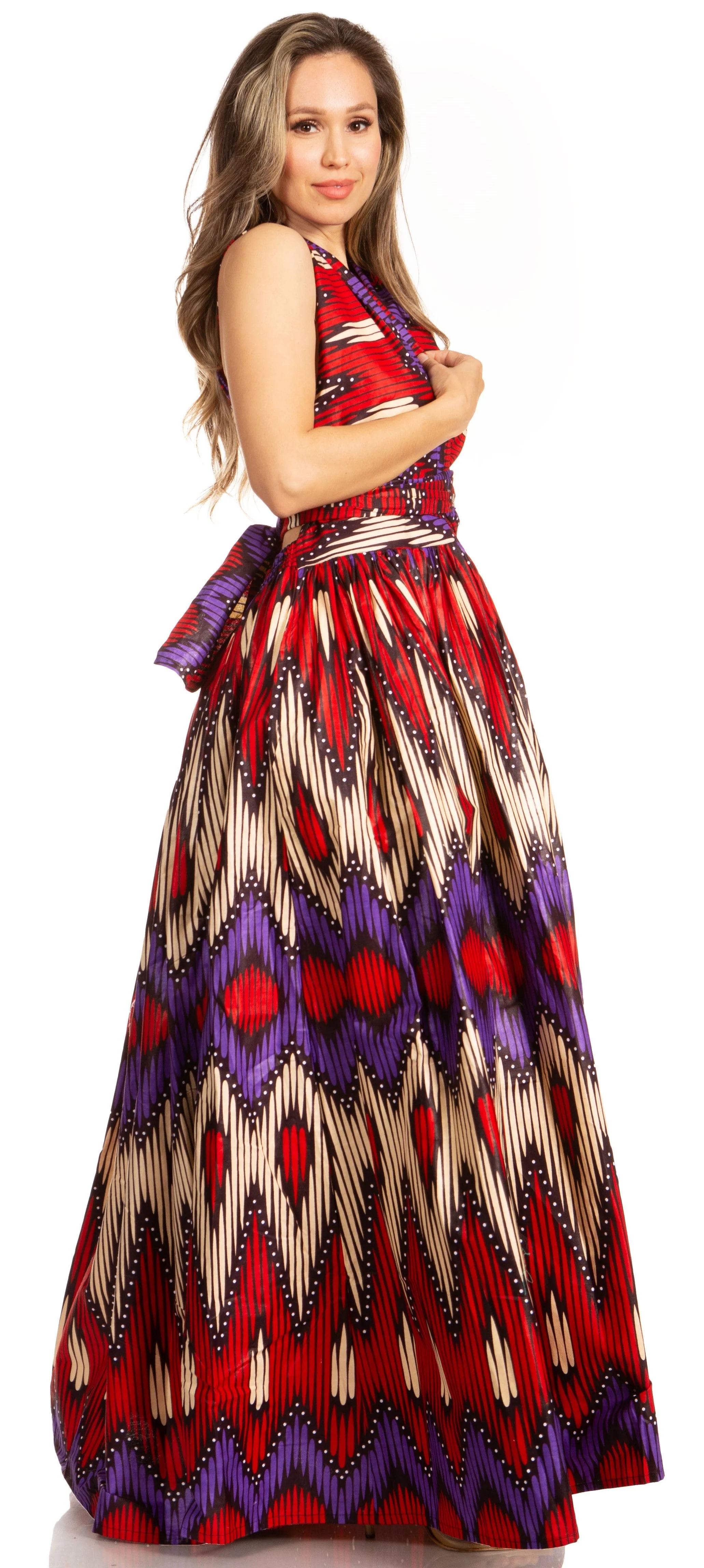 Sakkas Sandy Sexy Backless Year Around Long Maxi Infinity Dress Many Ways To Wear - Image 29