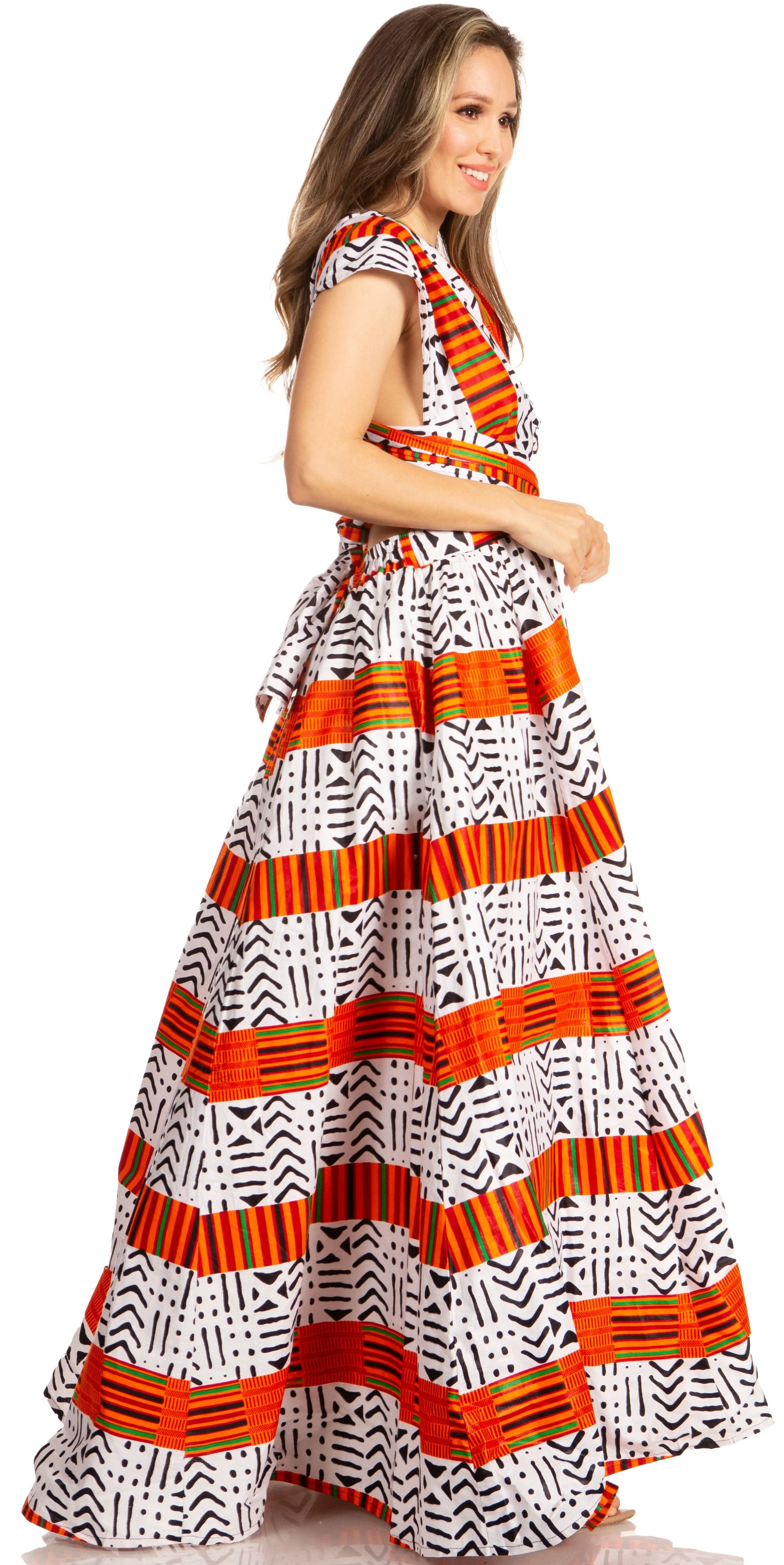 Sakkas Sandy Sexy Backless Year Around Long Maxi Infinity Dress Many Ways To Wear - Image 8