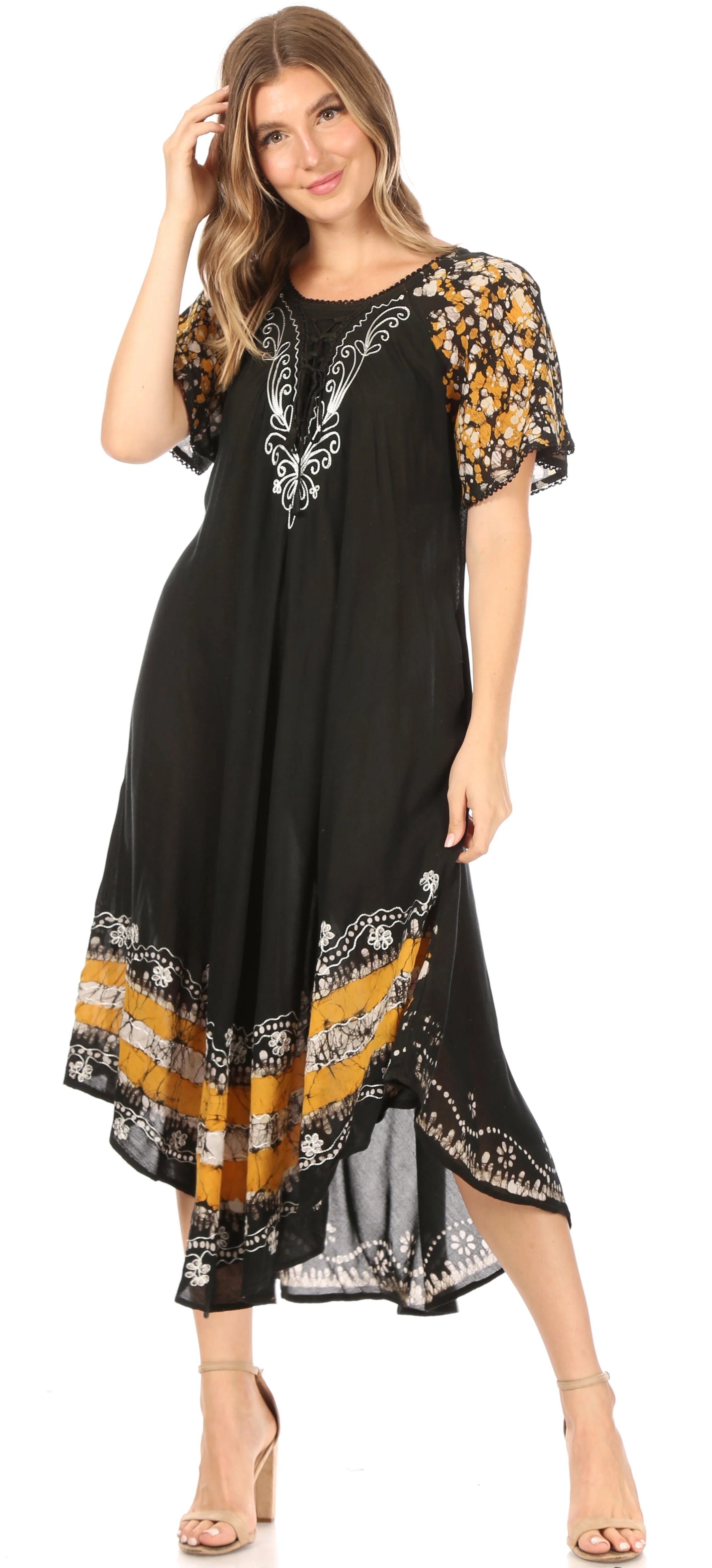 Sakkas Sara Batik CaftanTank Dress / Cover Up - Image 20