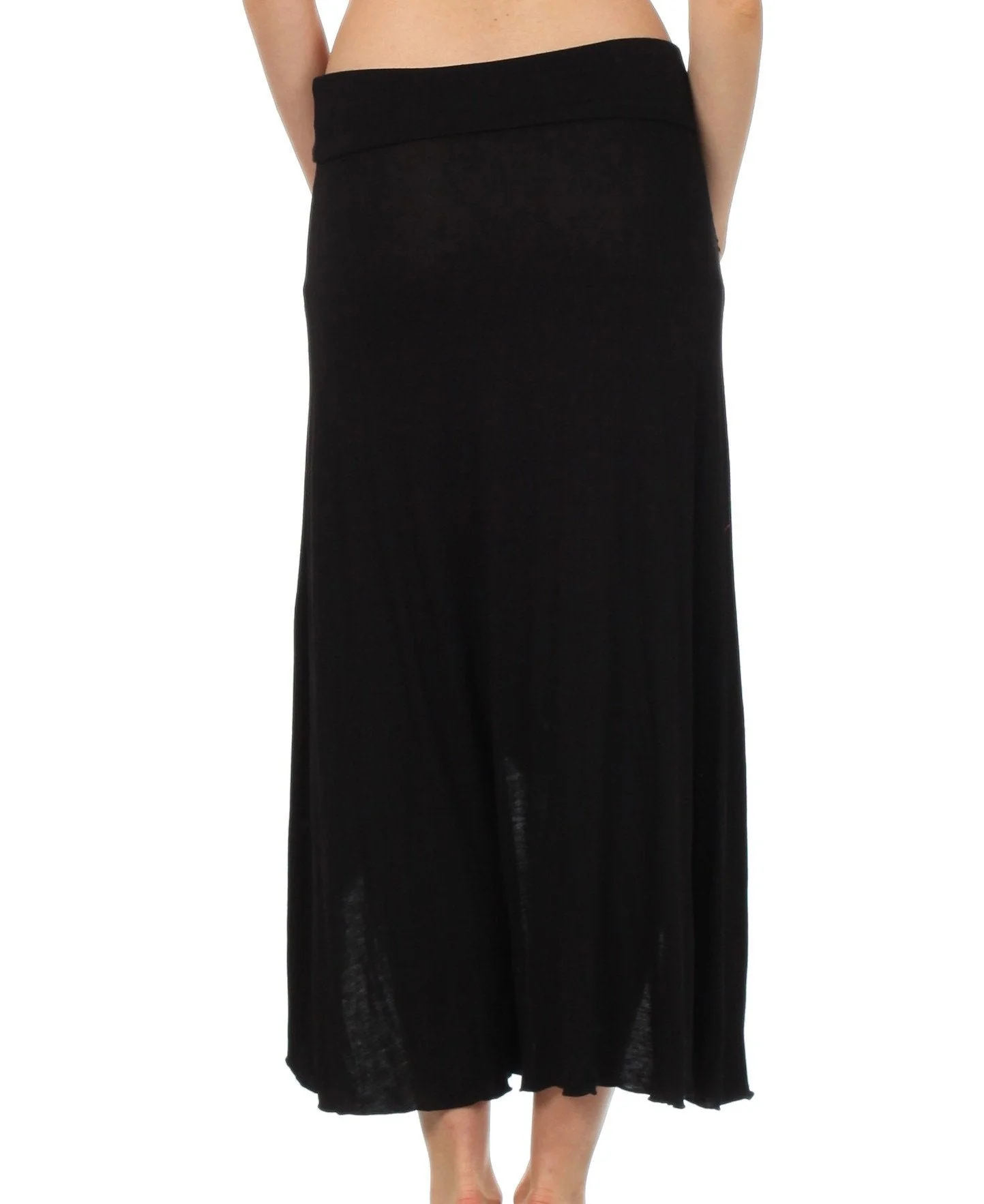 Sakkas Soft Jersey Feel Solid Color Strapless High Low Dress / Skirt - Image 2