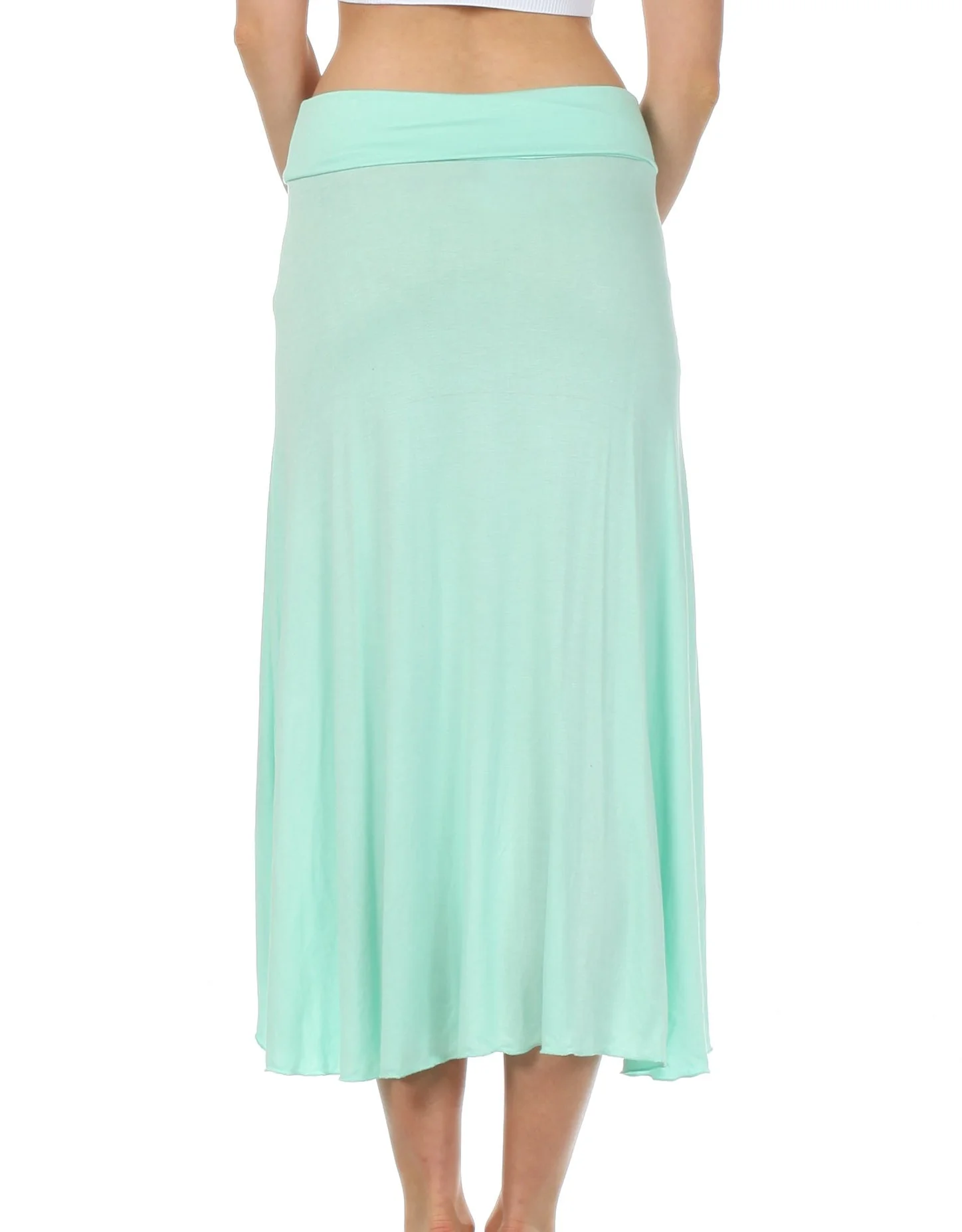 Sakkas Soft Jersey Feel Solid Color Strapless High Low Dress / Skirt - Image 33