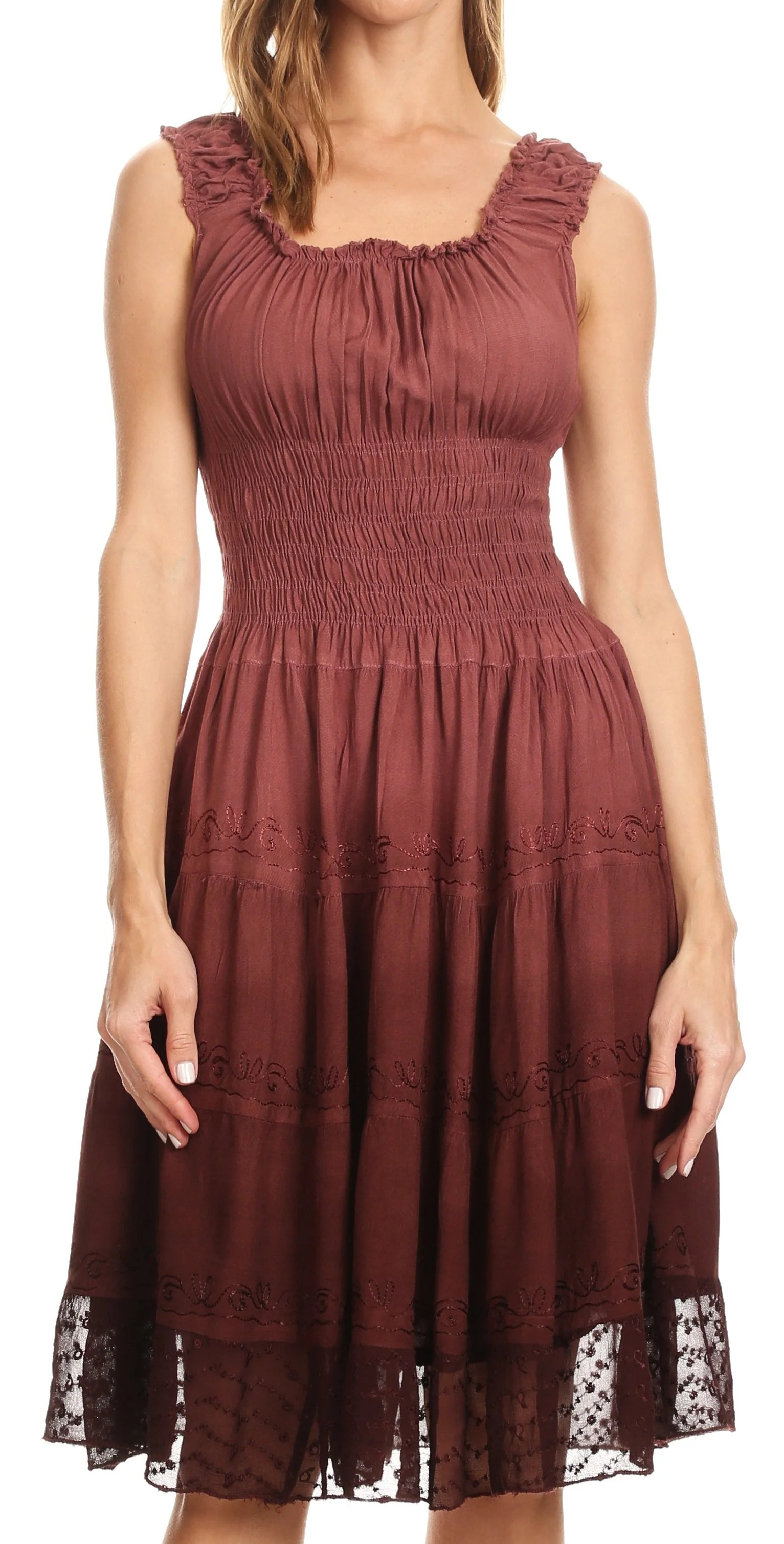 Sakkas Spring Maiden Ombre Peasant Dress - Image 19