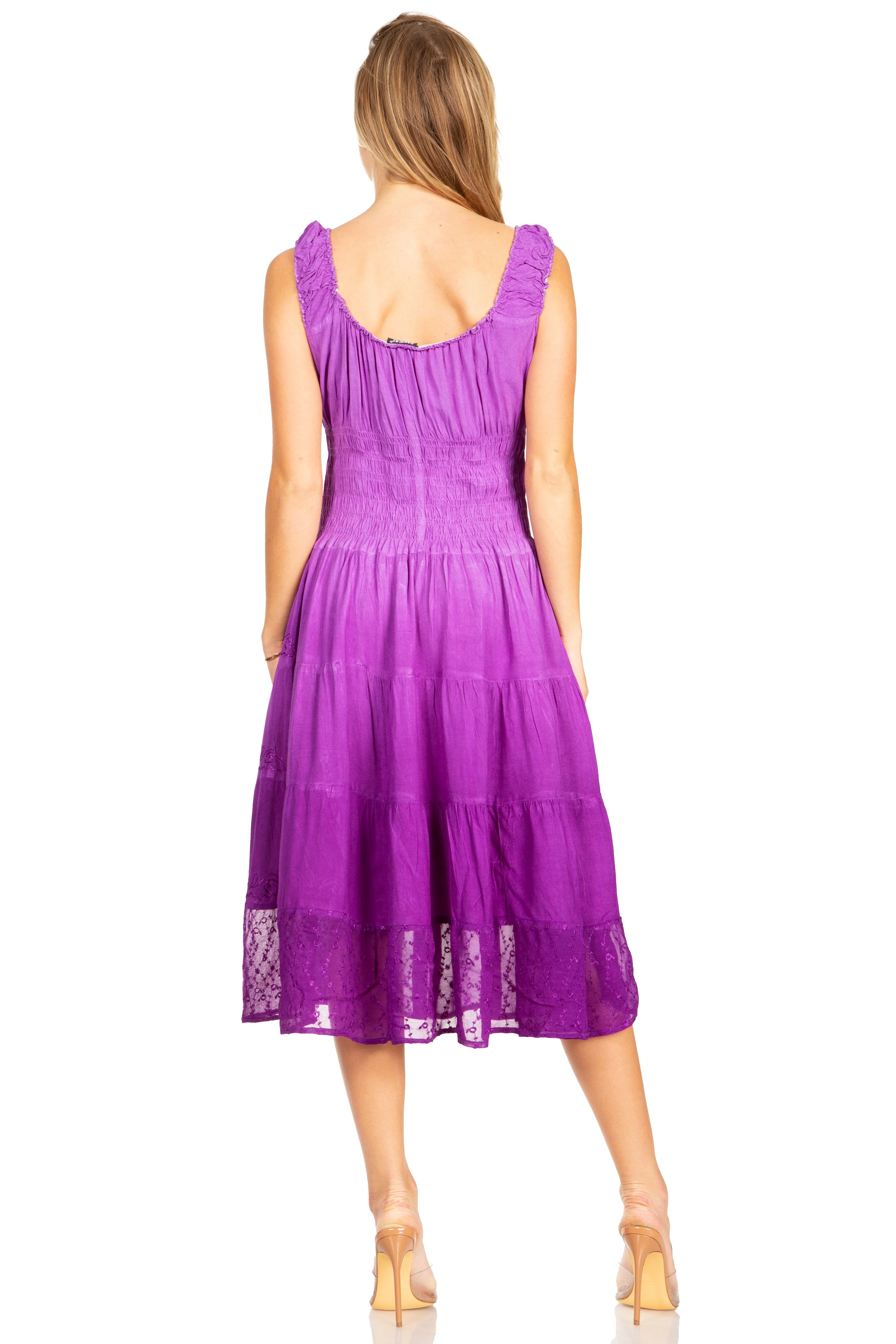 Sakkas Spring Maiden Ombre Peasant Dress - Image 26