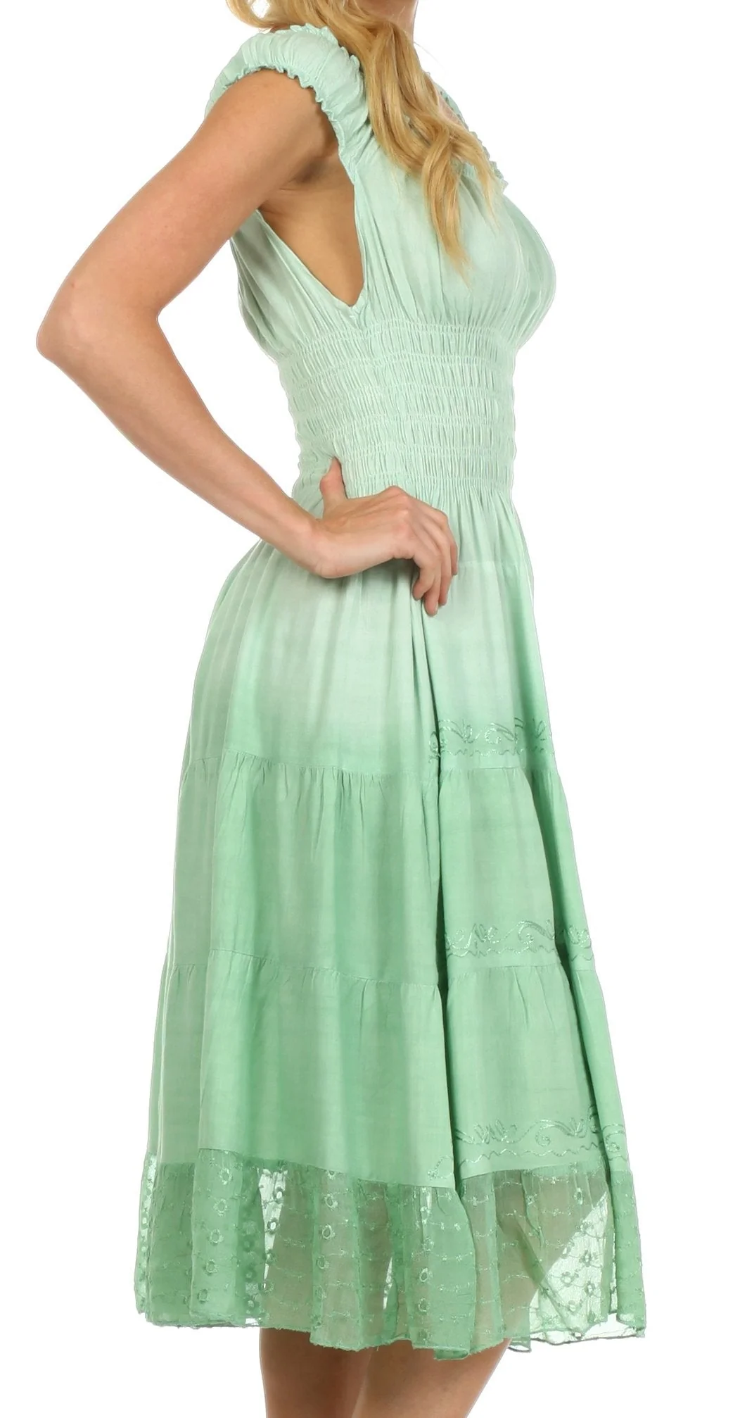 Sakkas Spring Maiden Ombre Peasant Dress - Image 44
