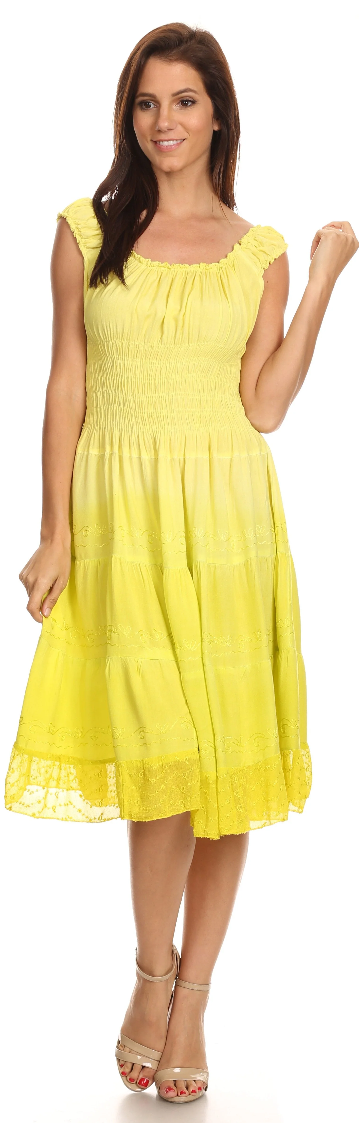 Sakkas Spring Maiden Ombre Peasant Dress - Image 77