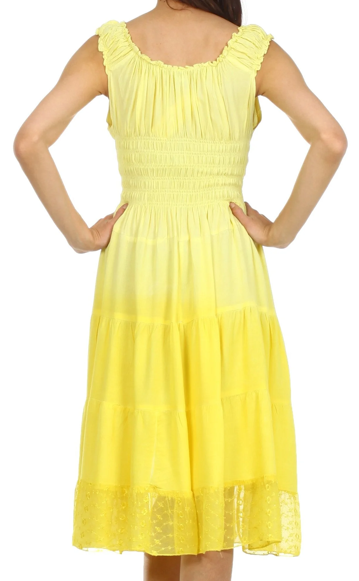 Sakkas Spring Maiden Ombre Peasant Dress - Image 8