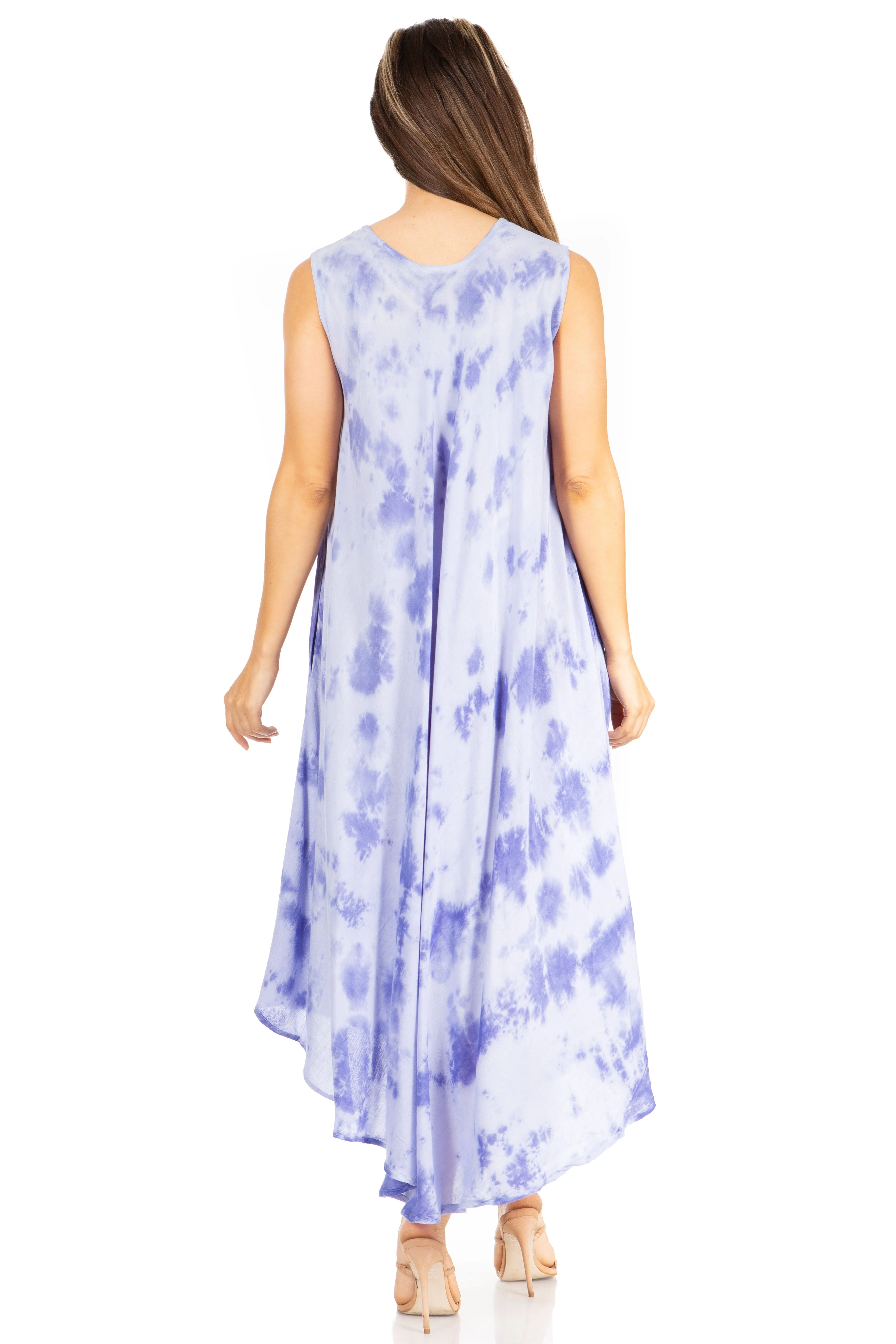 Sakkas Starlight Second Tie Dye Caftan Dress: Women's Beach Cover Up - Image 2