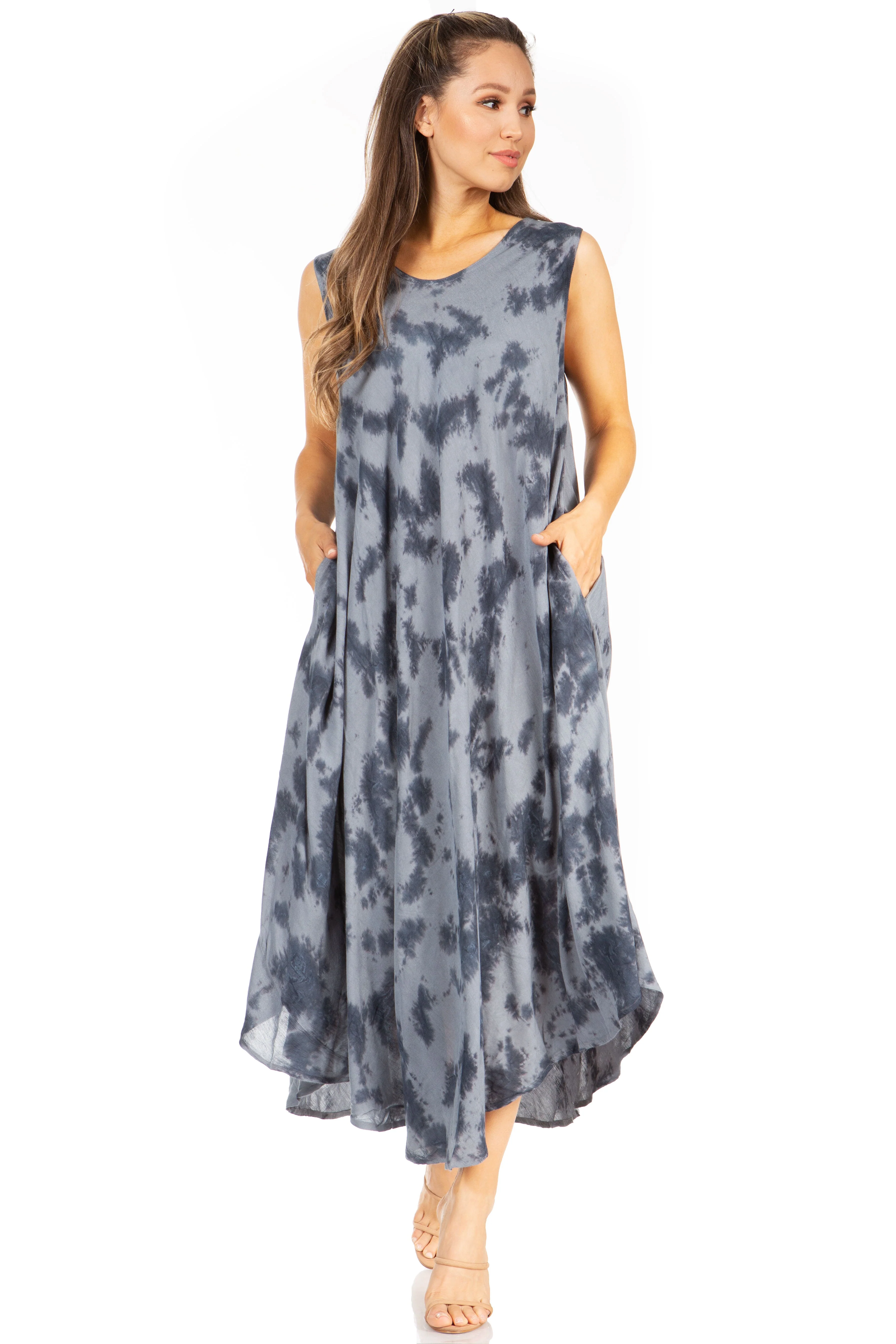 Sakkas Starlight Second Tie Dye Caftan Dress: Women's Beach Cover Up - Image 20