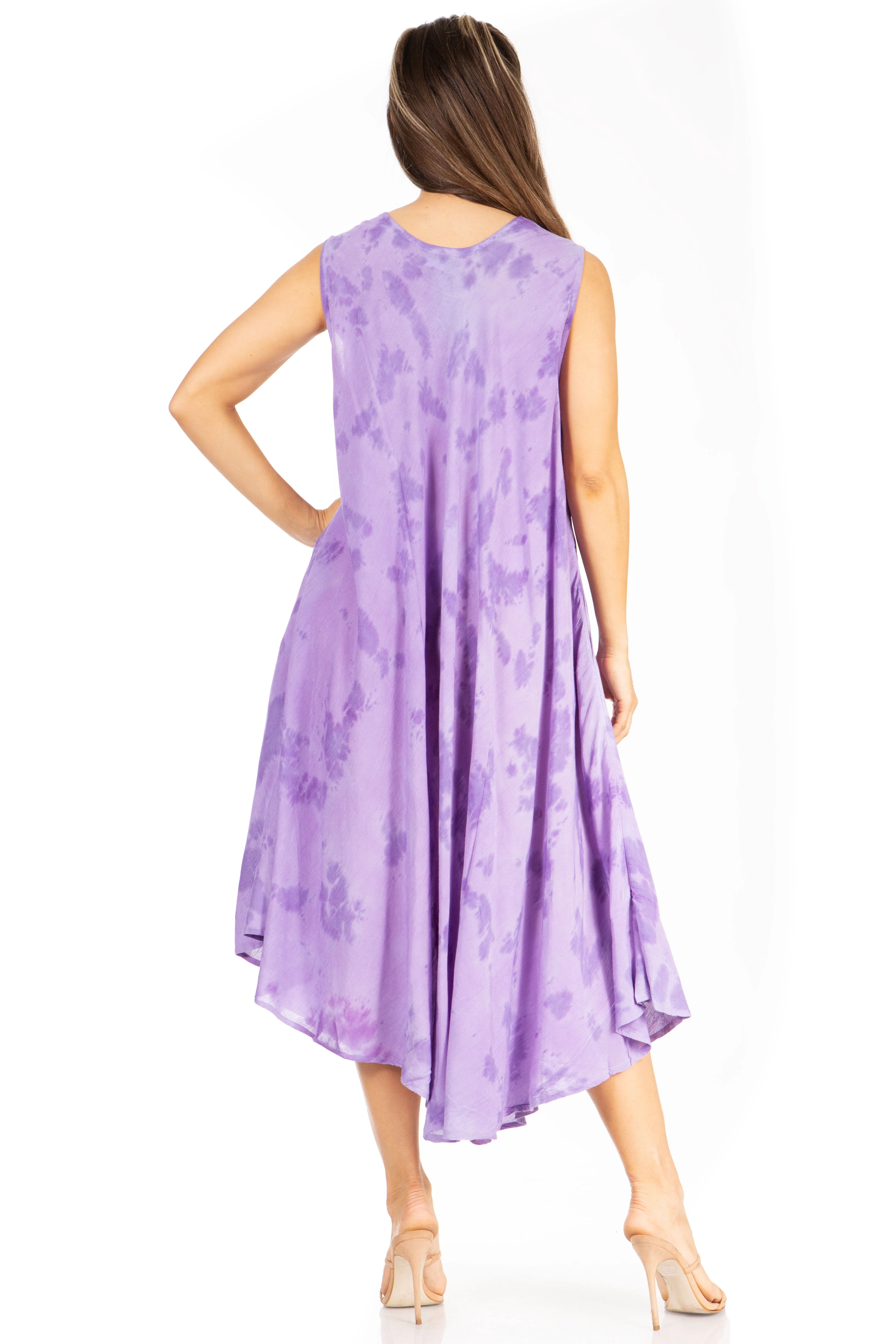 Sakkas Starlight Second Tie Dye Caftan Dress: Women's Beach Cover Up - Image 22