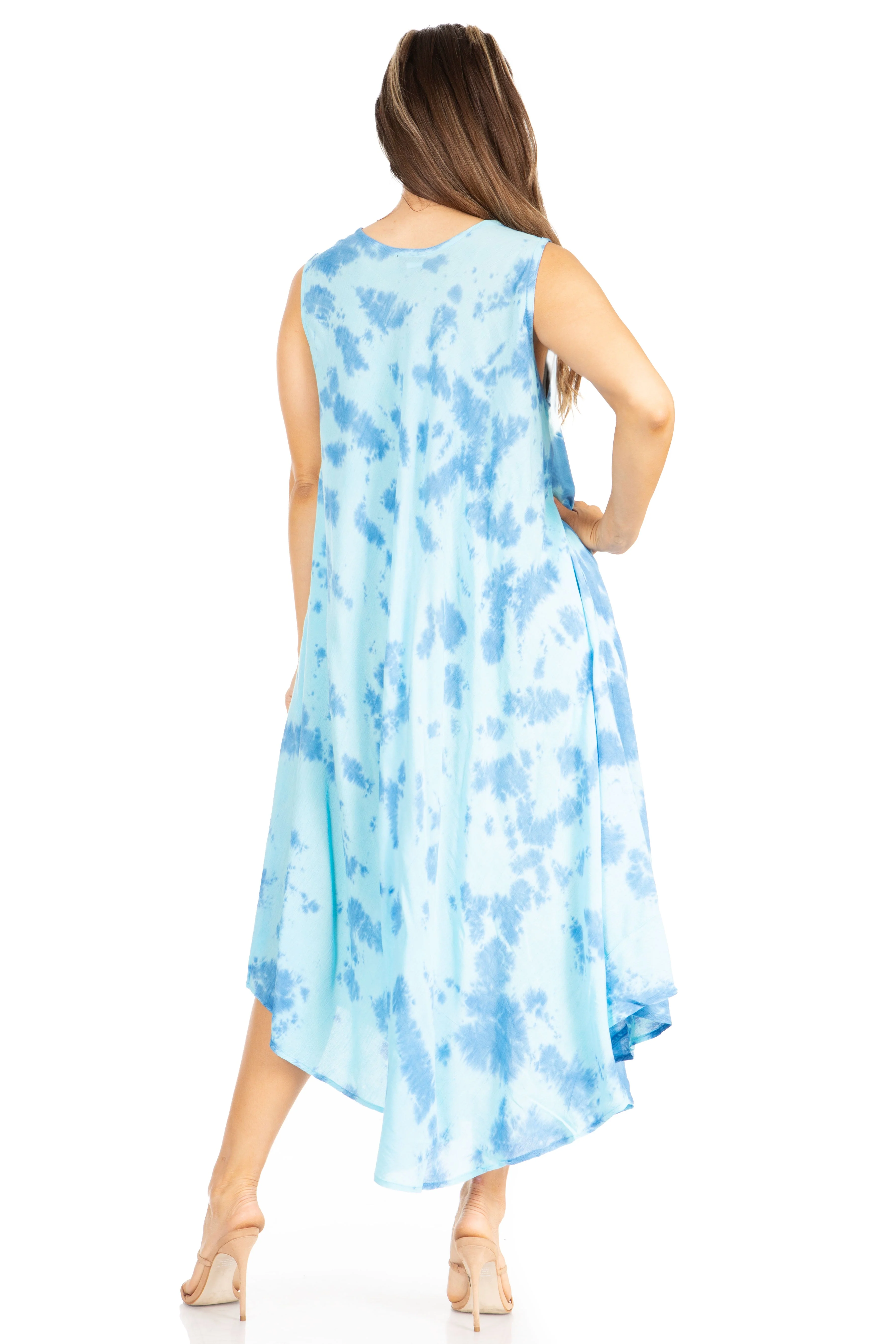 Sakkas Starlight Second Tie Dye Caftan Dress: Women's Beach Cover Up - Image 27