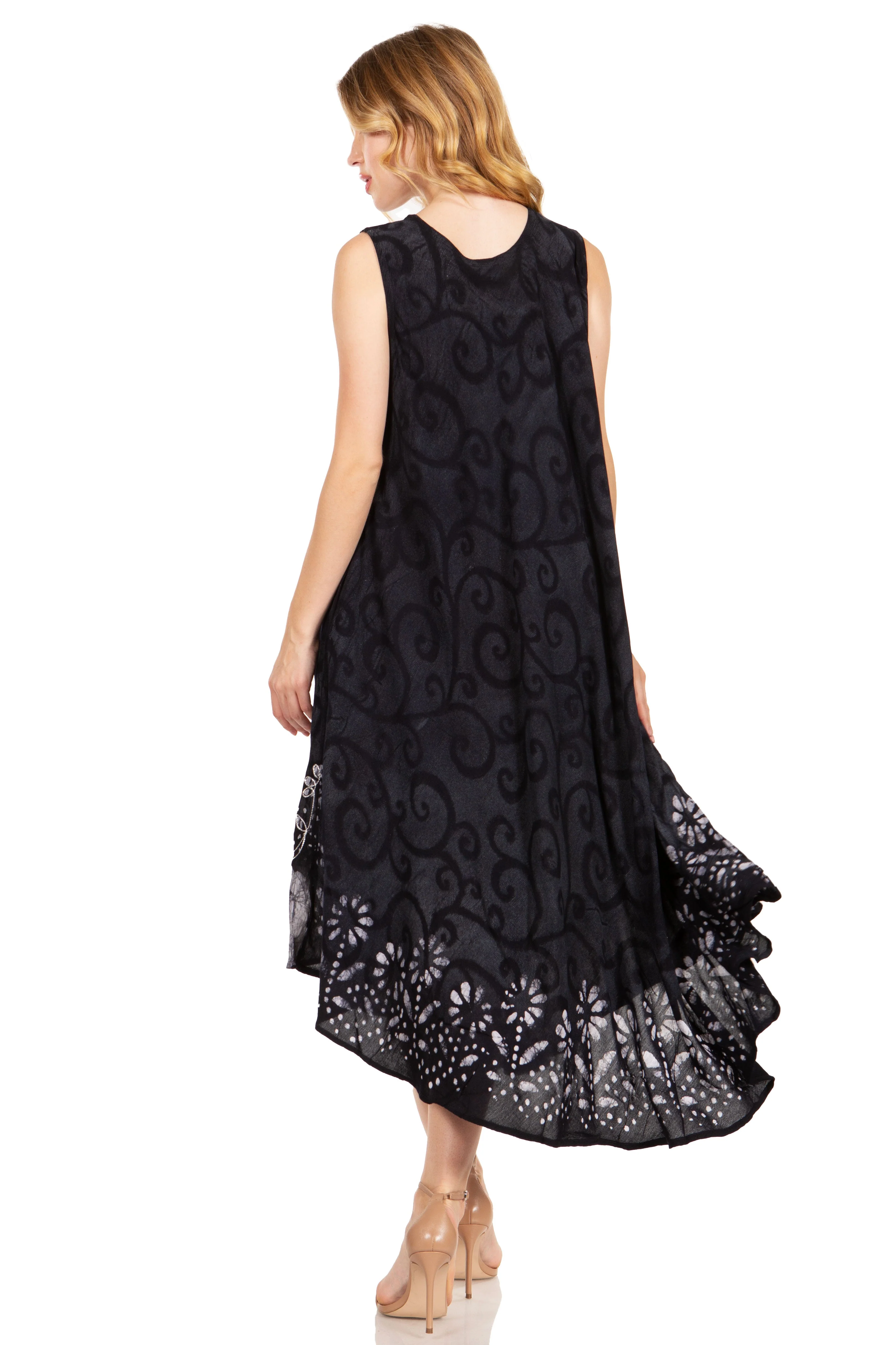 Sakkas Starlight Second Tie Dye Caftan Dress: Women's Beach Cover Up - Image 42