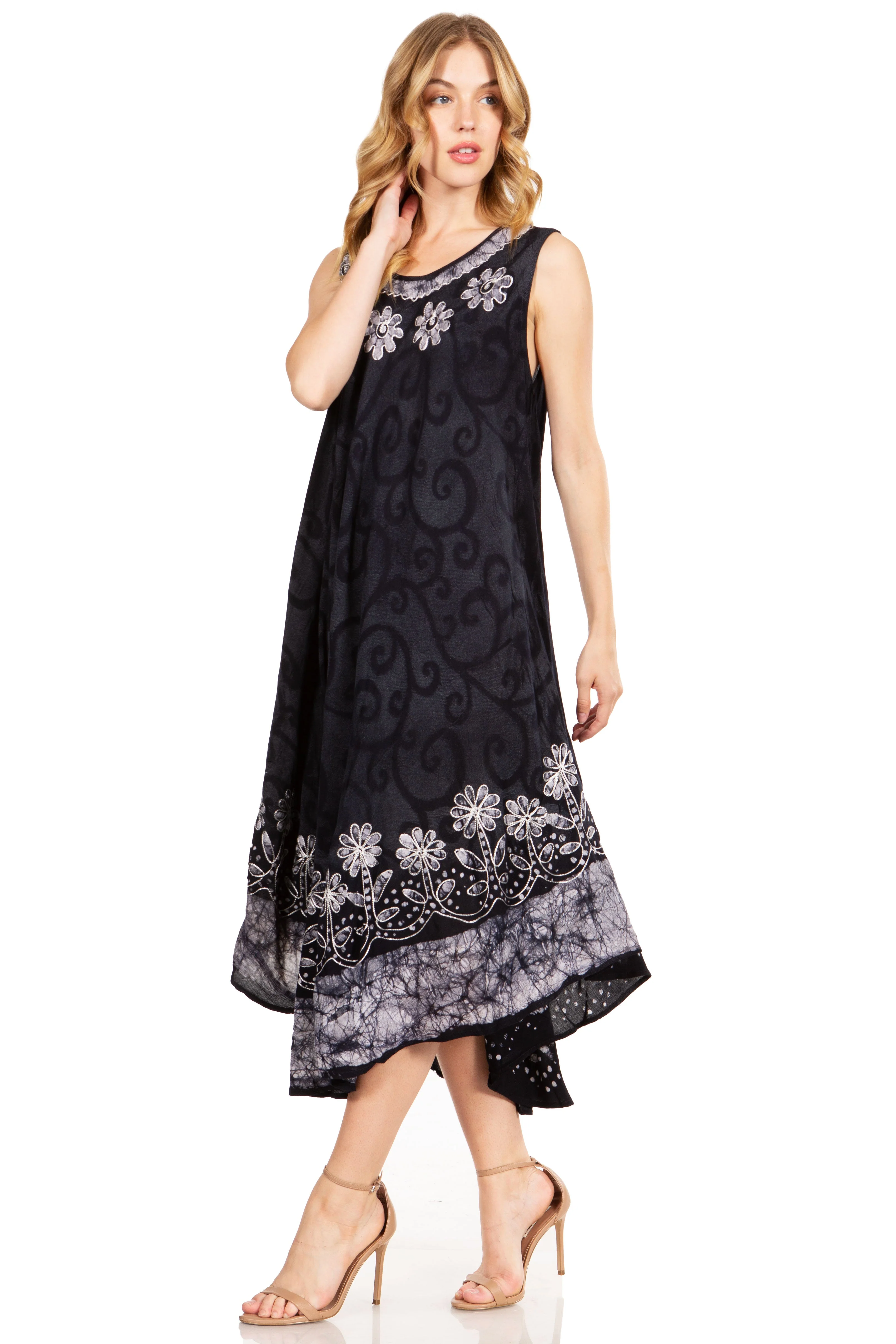 Sakkas Starlight Second Tie Dye Caftan Dress: Women's Beach Cover Up - Image 43