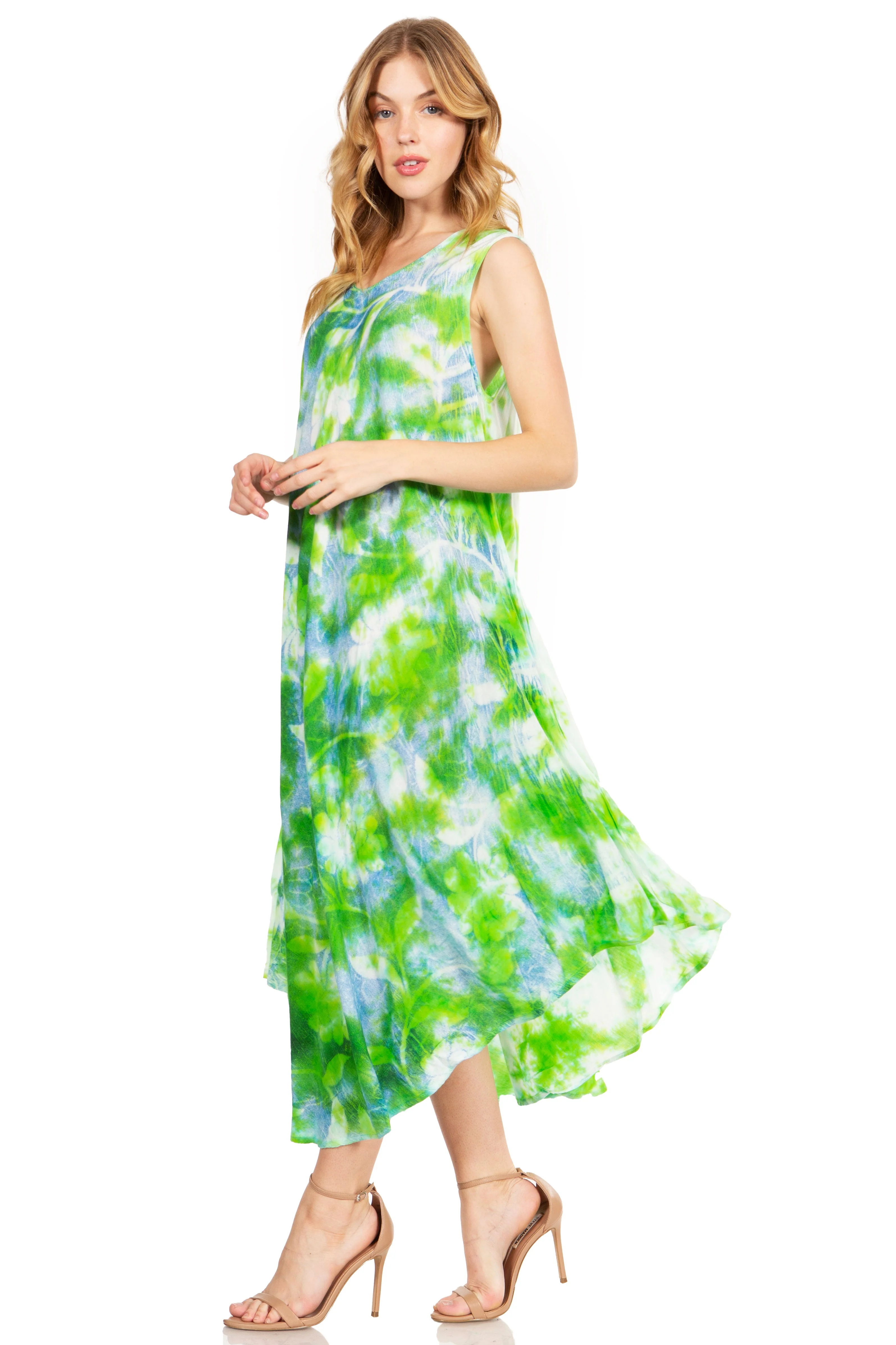 Sakkas Starlight Third Tie Dye Caftan Dress: Women's Beach Cover Up - Image 68