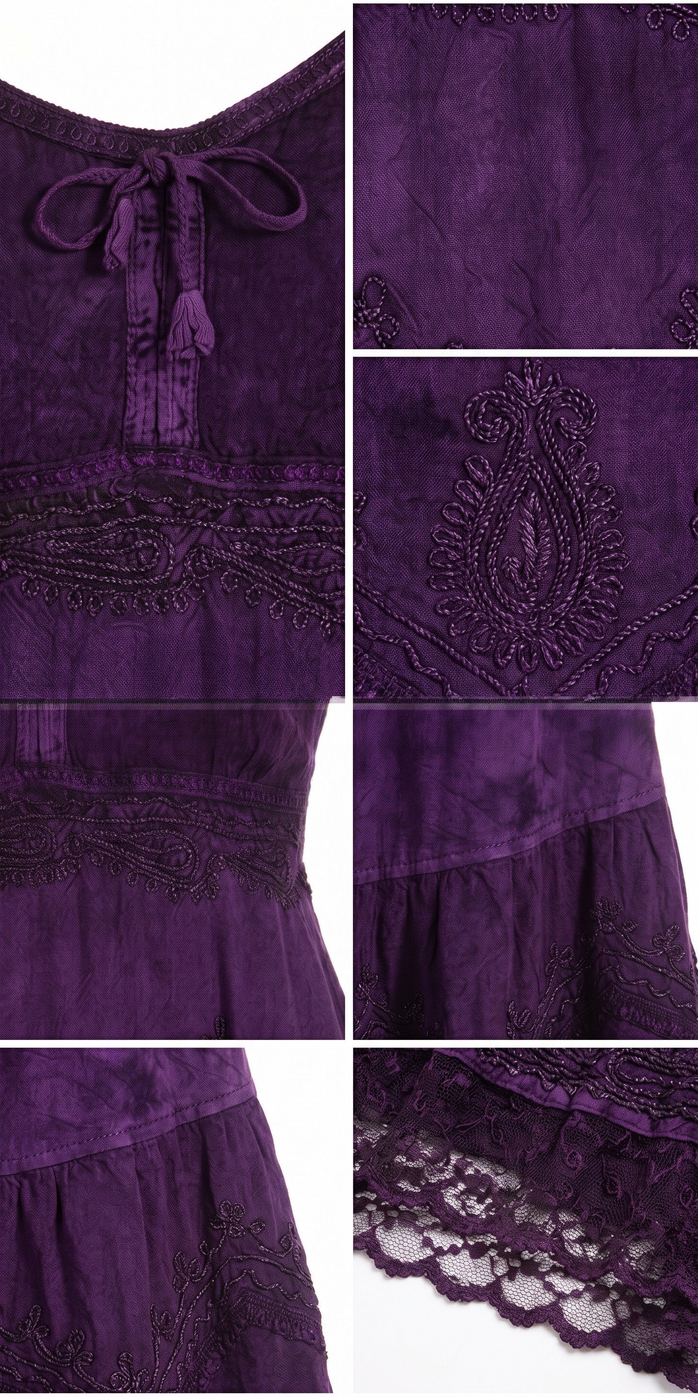 Sakkas Stonewashed Rayon Adjustable Spaghetti Straps Mid Length Dress - Image 58