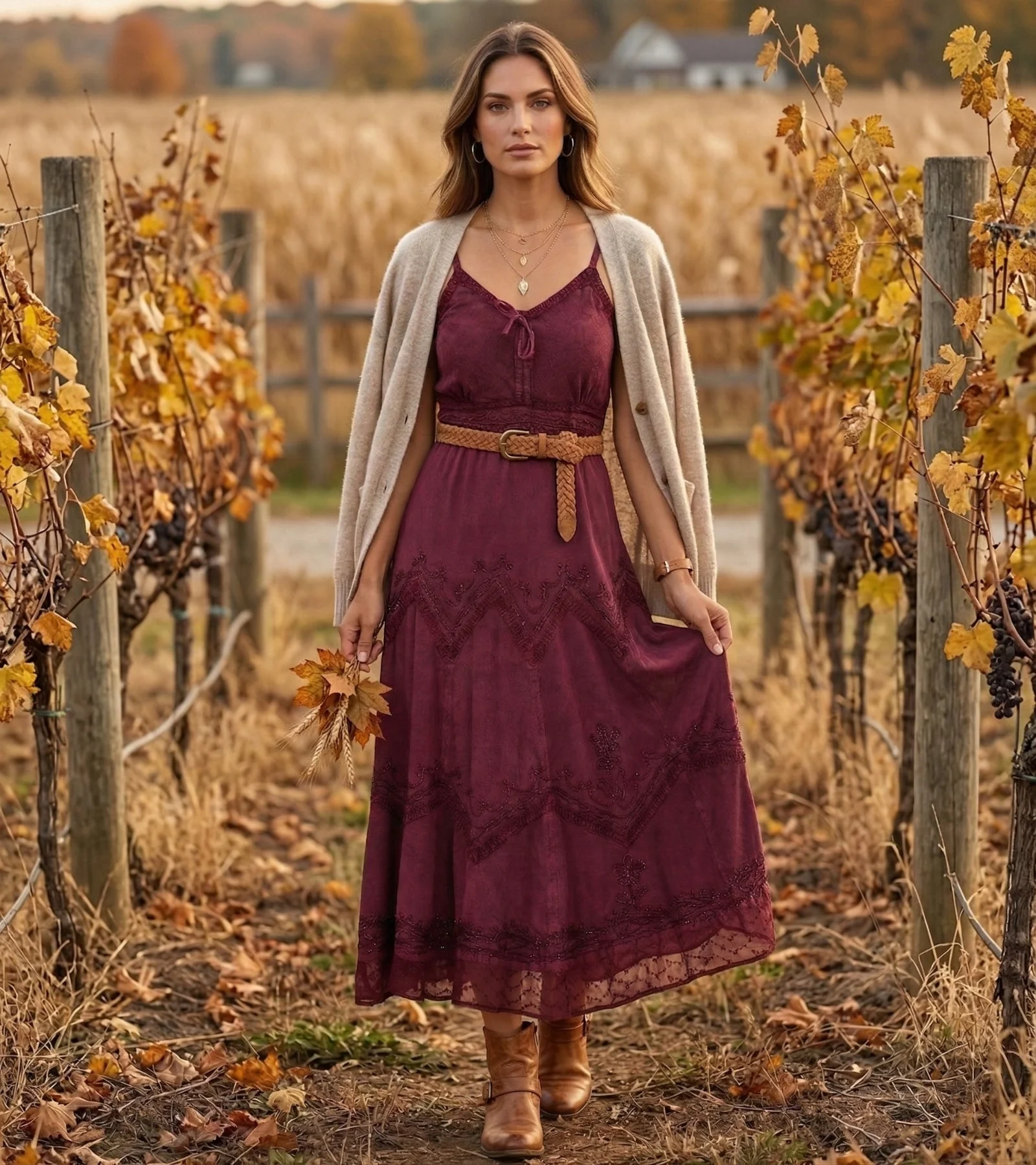 Sakkas Stonewashed Rayon Embroidered Adjustable Spaghetti Straps Long Dress - Image 96