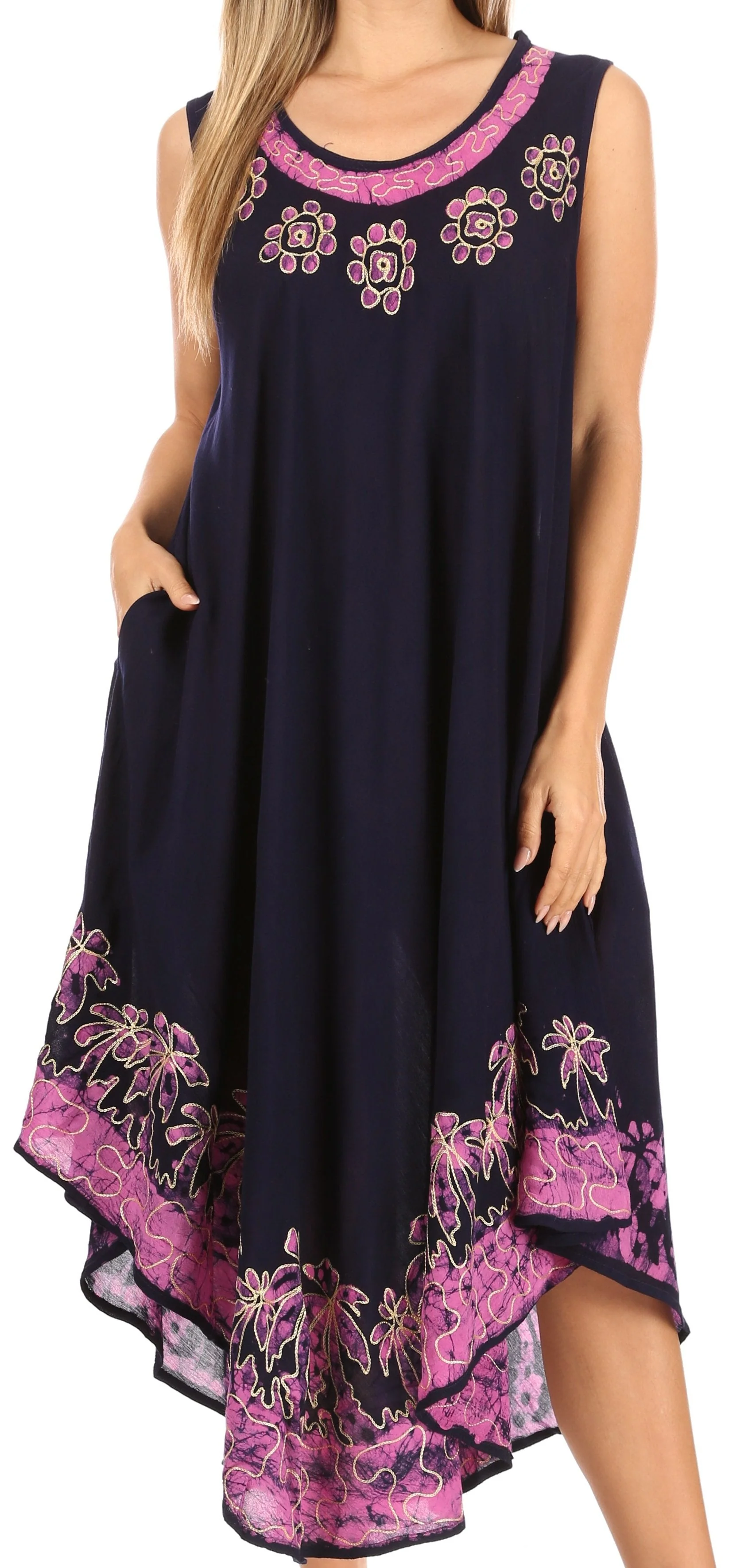 Sakkas Sundari Caftan Tank Dress / Cover Up - Image 38