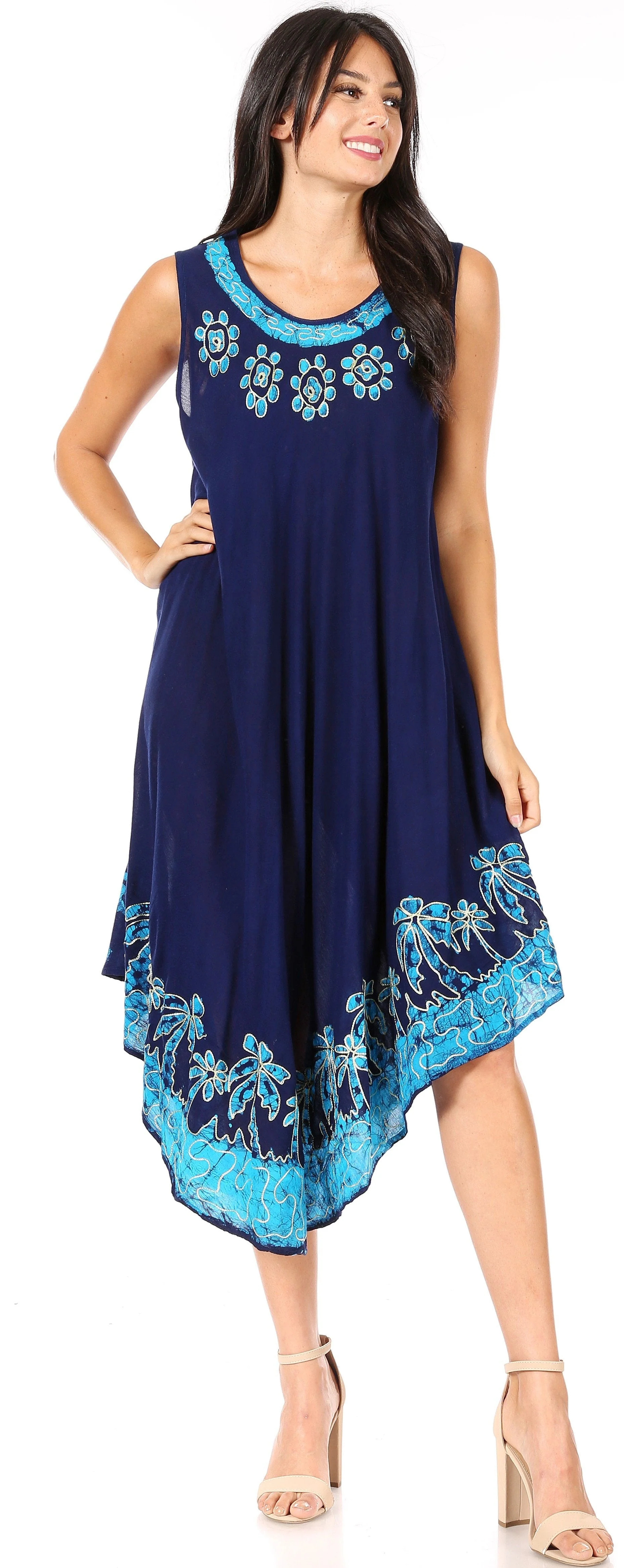 Sakkas Sundari Caftan Tank Dress / Cover Up - Image 48
