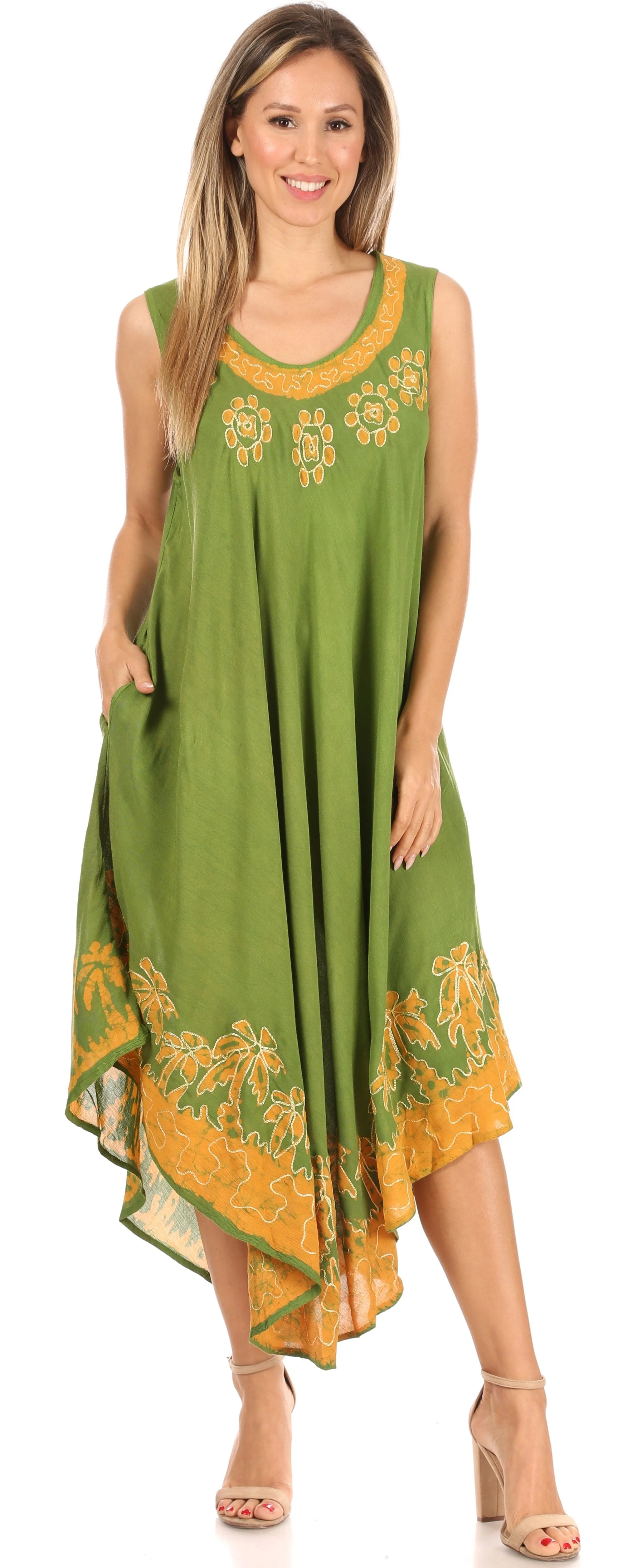 Sakkas Sundari Caftan Tank Dress / Cover Up - Image 5