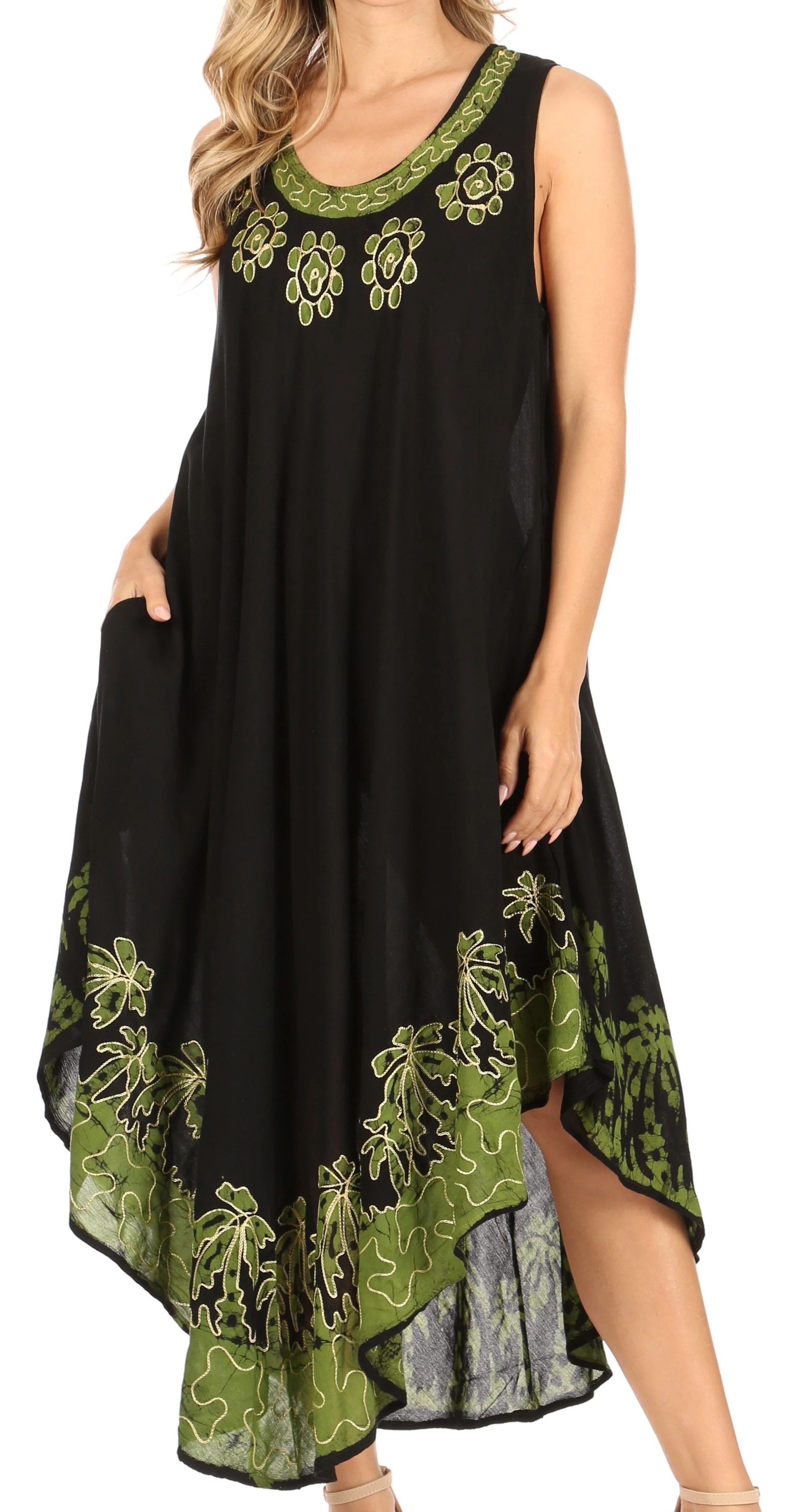 Sakkas Sundari Caftan Tank Dress / Cover Up - Image 80