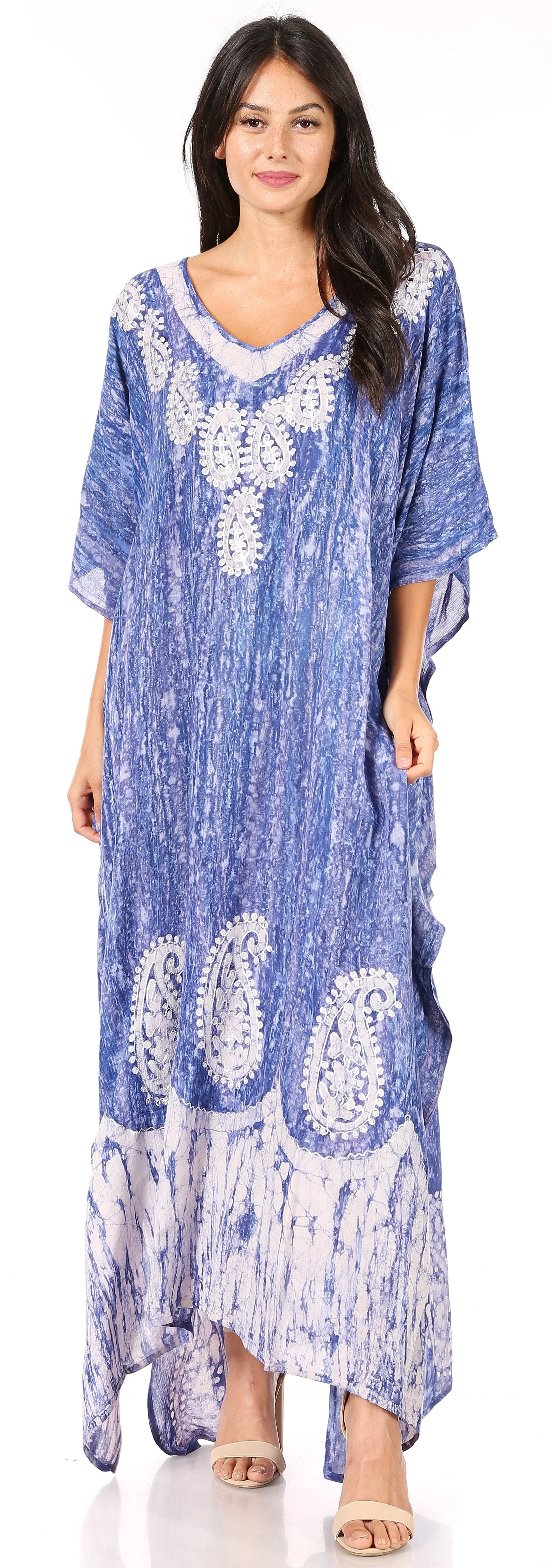 Sakkas Tacy Women's Boho Summer Maxi Dress for Casual or Lounge Wear - Image 101