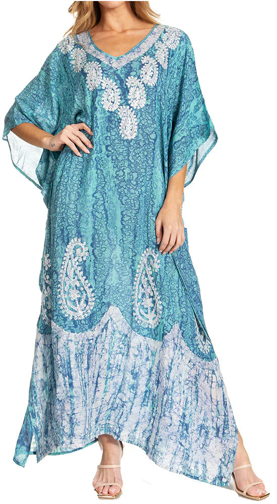 Sakkas Tacy Women's Boho Summer Maxi Dress for Casual or Lounge Wear - Image 102