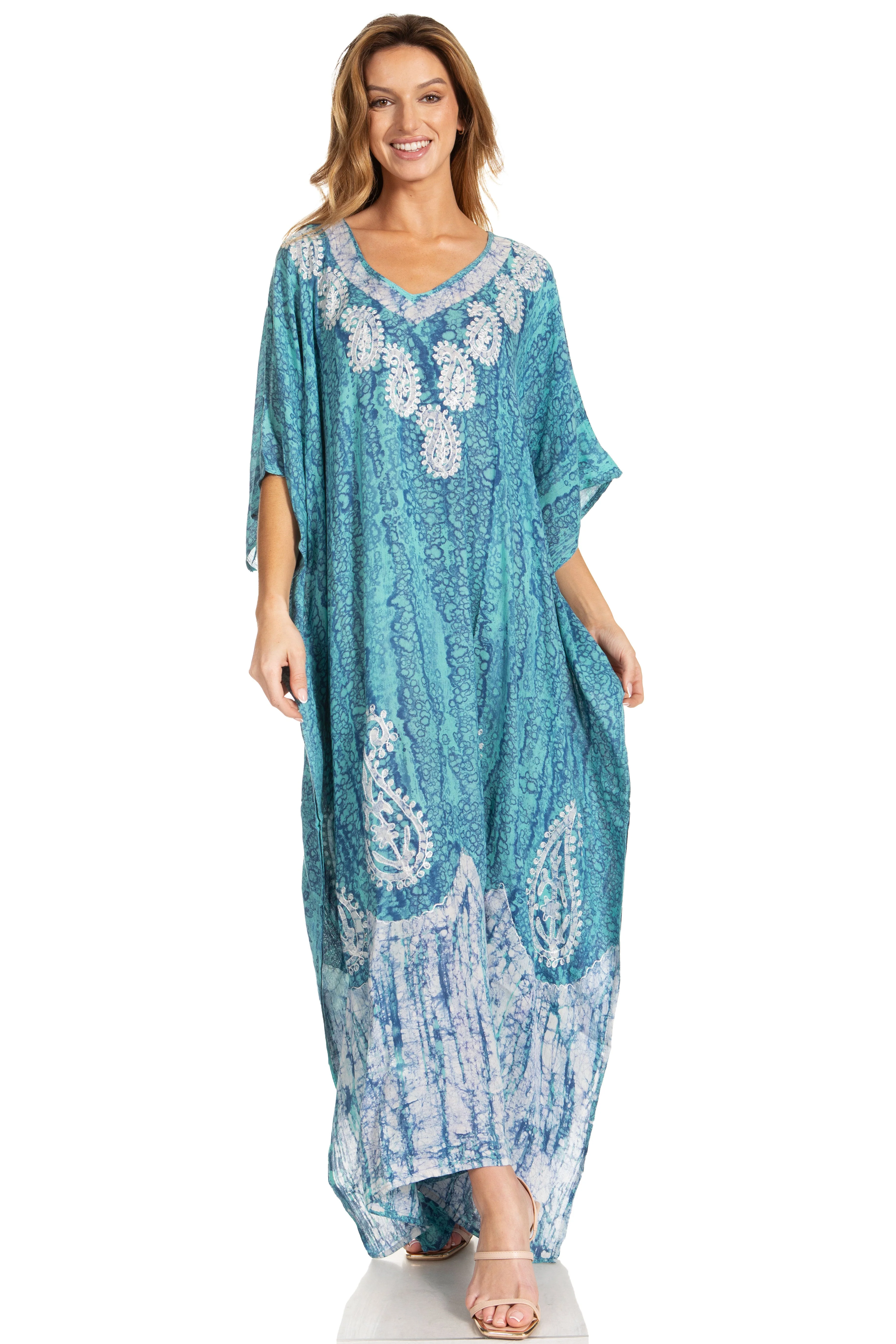 Sakkas Tacy Women's Boho Summer Maxi Dress for Casual or Lounge Wear - Image 106