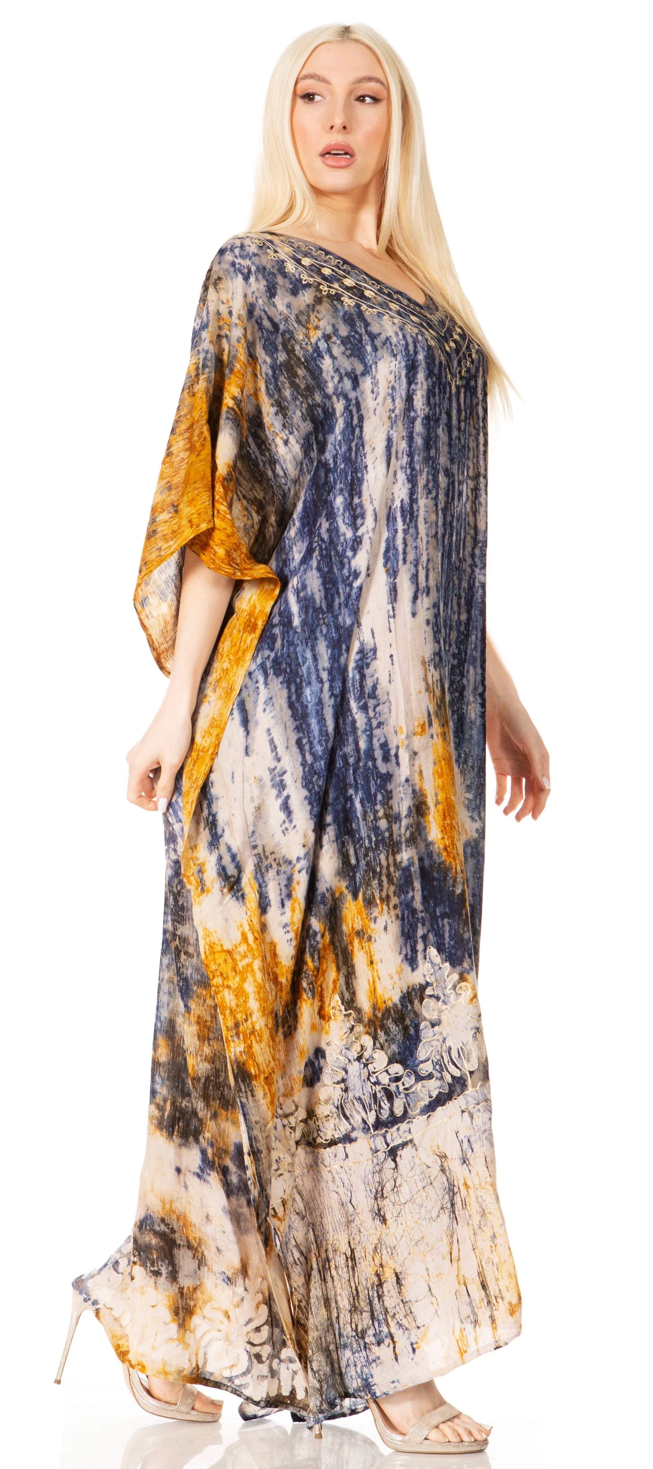 Sakkas Tacy Women's Boho Summer Maxi Dress for Casual or Lounge Wear - Image 110