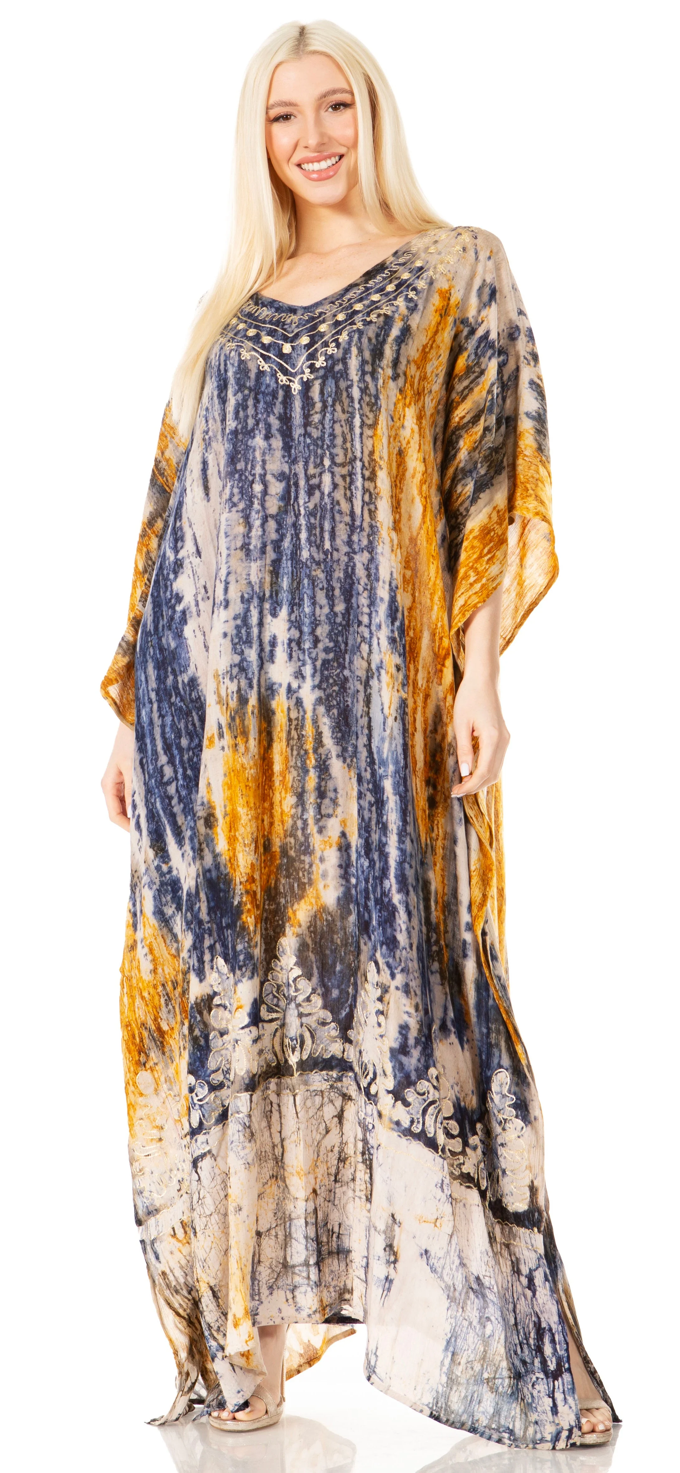 Sakkas Tacy Women's Boho Summer Maxi Dress for Casual or Lounge Wear - Image 111