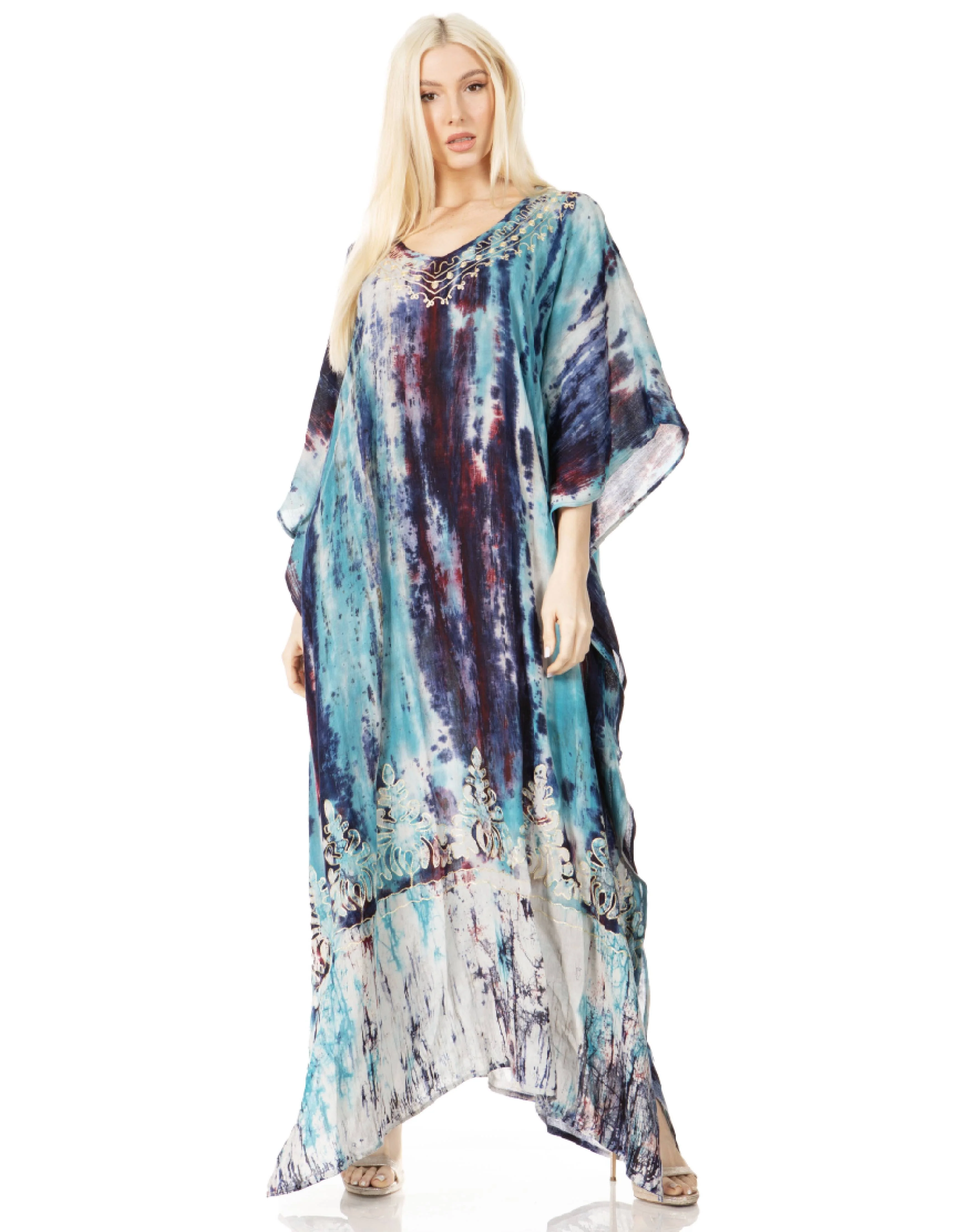 Sakkas Tacy Women's Boho Summer Maxi Dress for Casual or Lounge Wear - Image 122