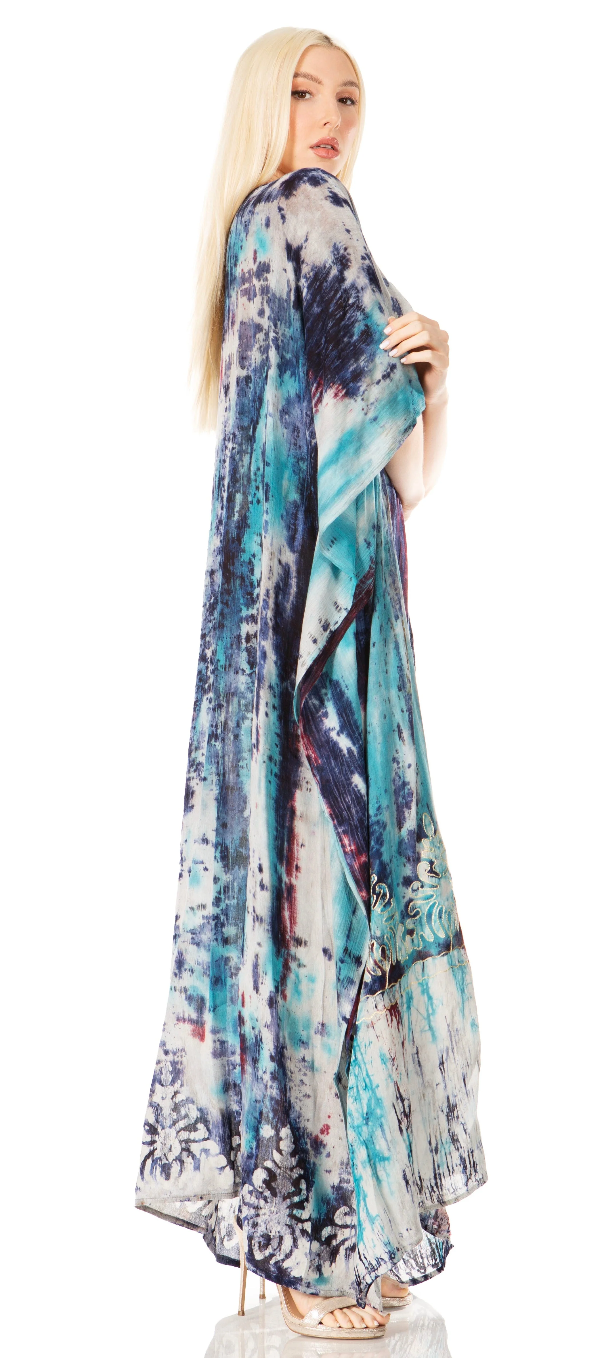 Sakkas Tacy Women's Boho Summer Maxi Dress for Casual or Lounge Wear - Image 125