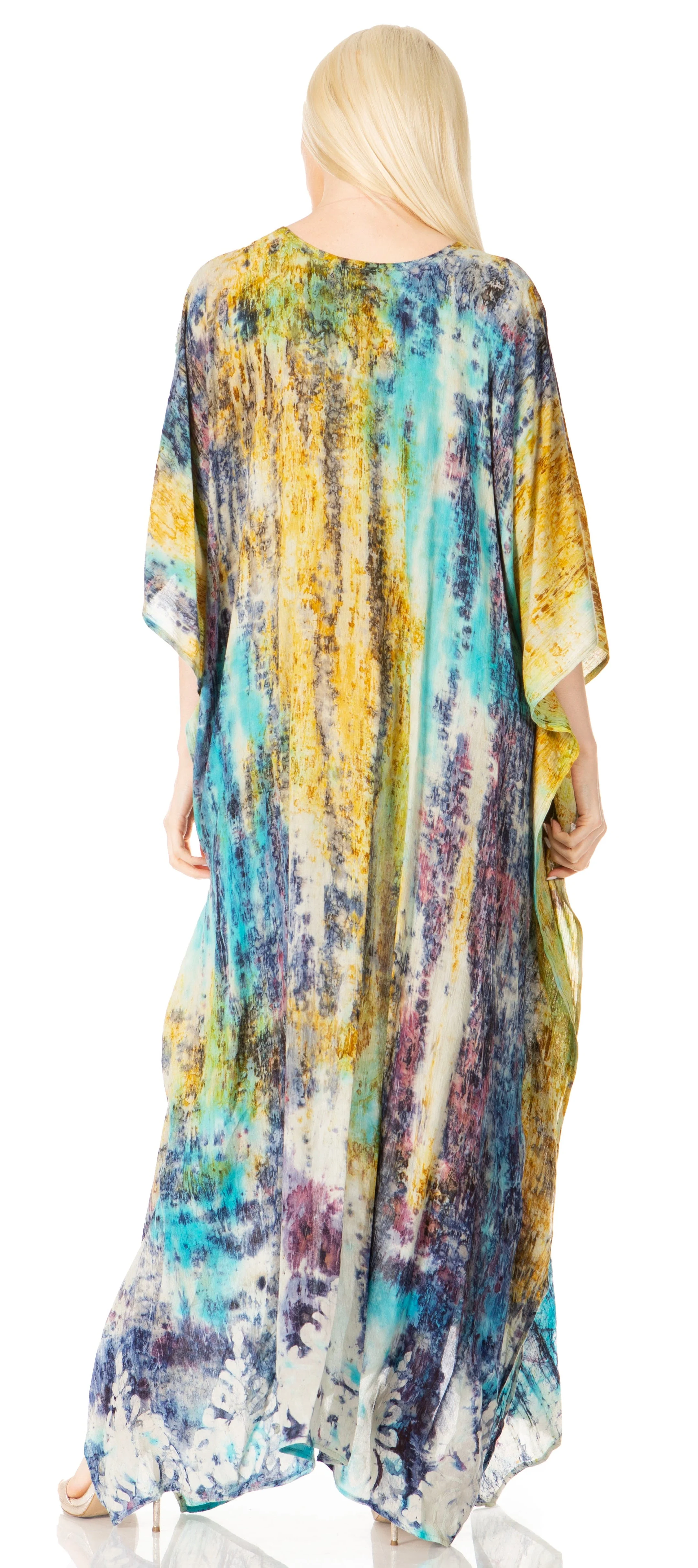 Sakkas Tacy Women's Boho Summer Maxi Dress for Casual or Lounge Wear - Image 128