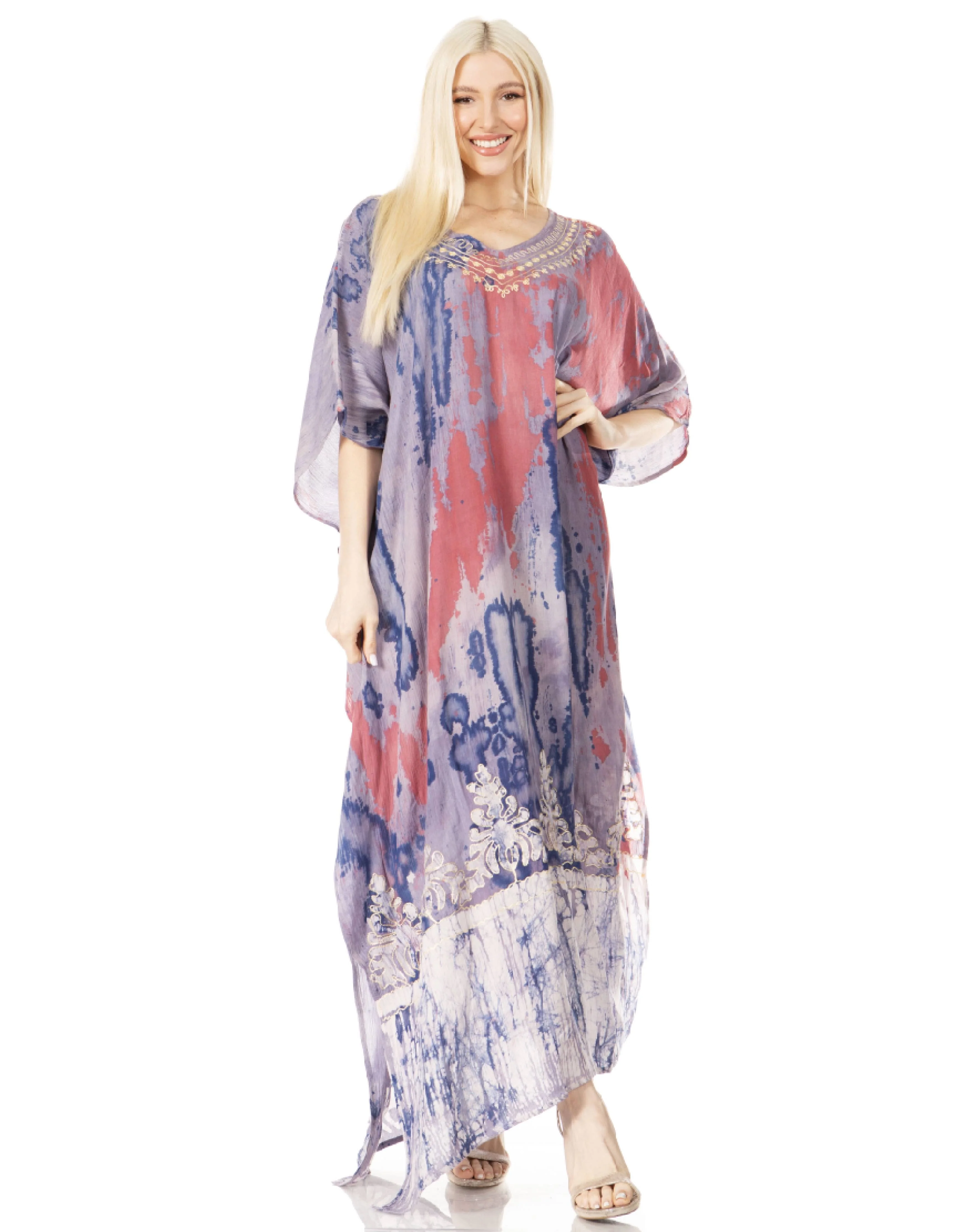 Sakkas Tacy Women's Boho Summer Maxi Dress for Casual or Lounge Wear - Image 132