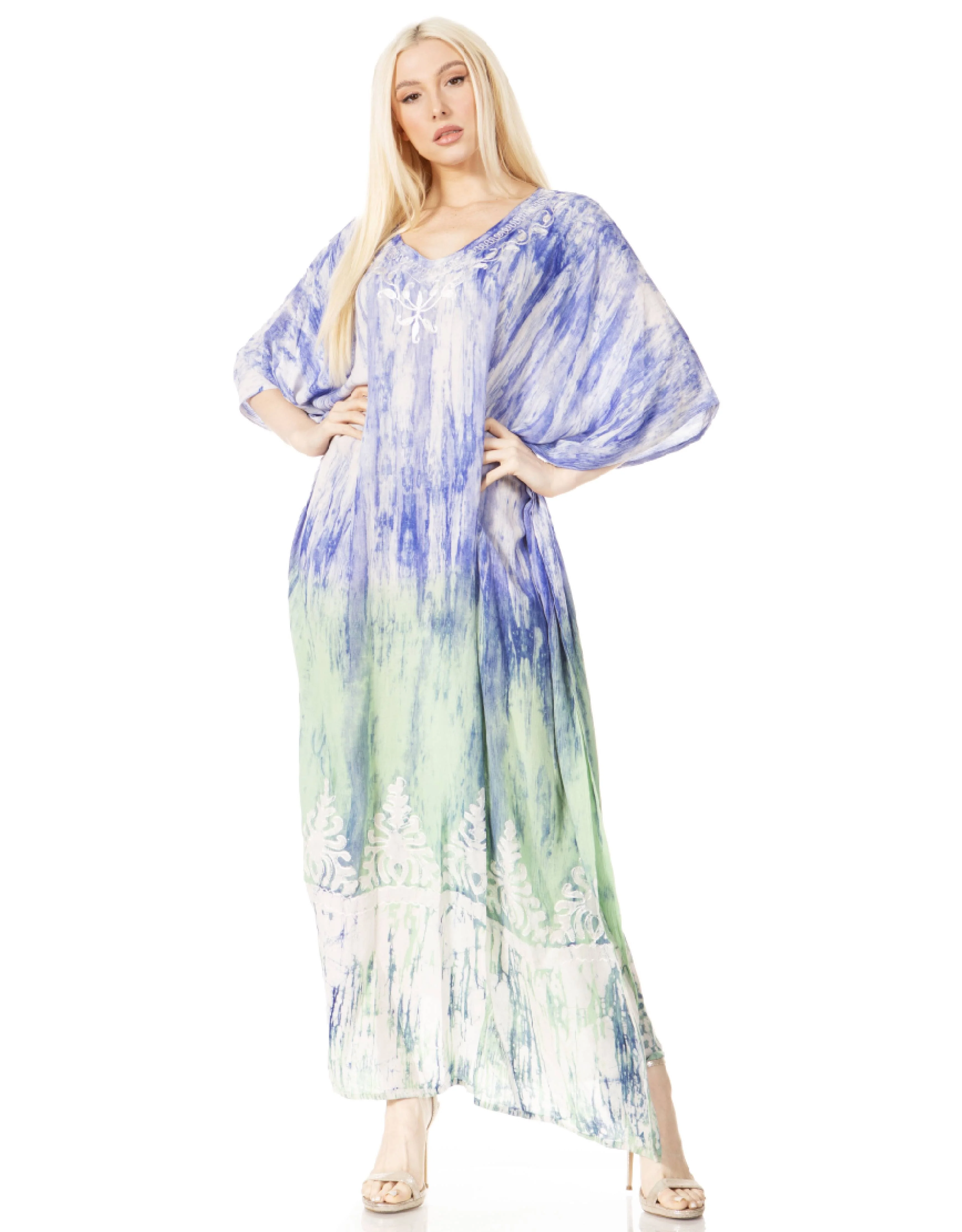 Sakkas Tacy Women's Boho Summer Maxi Dress for Casual or Lounge Wear - Image 142