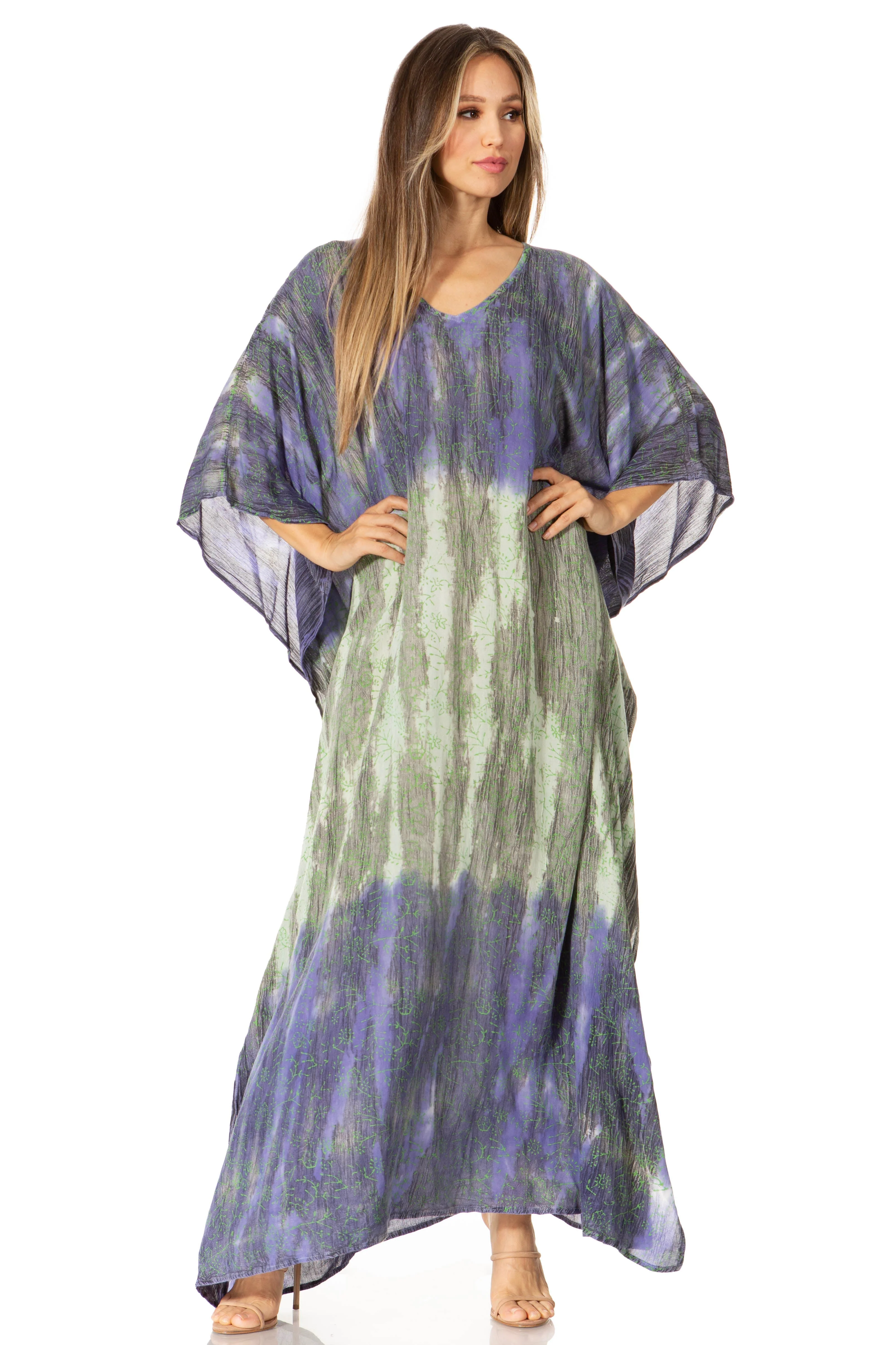 Sakkas Tacy Women's Boho Summer Maxi Dress for Casual or Lounge Wear - Image 166