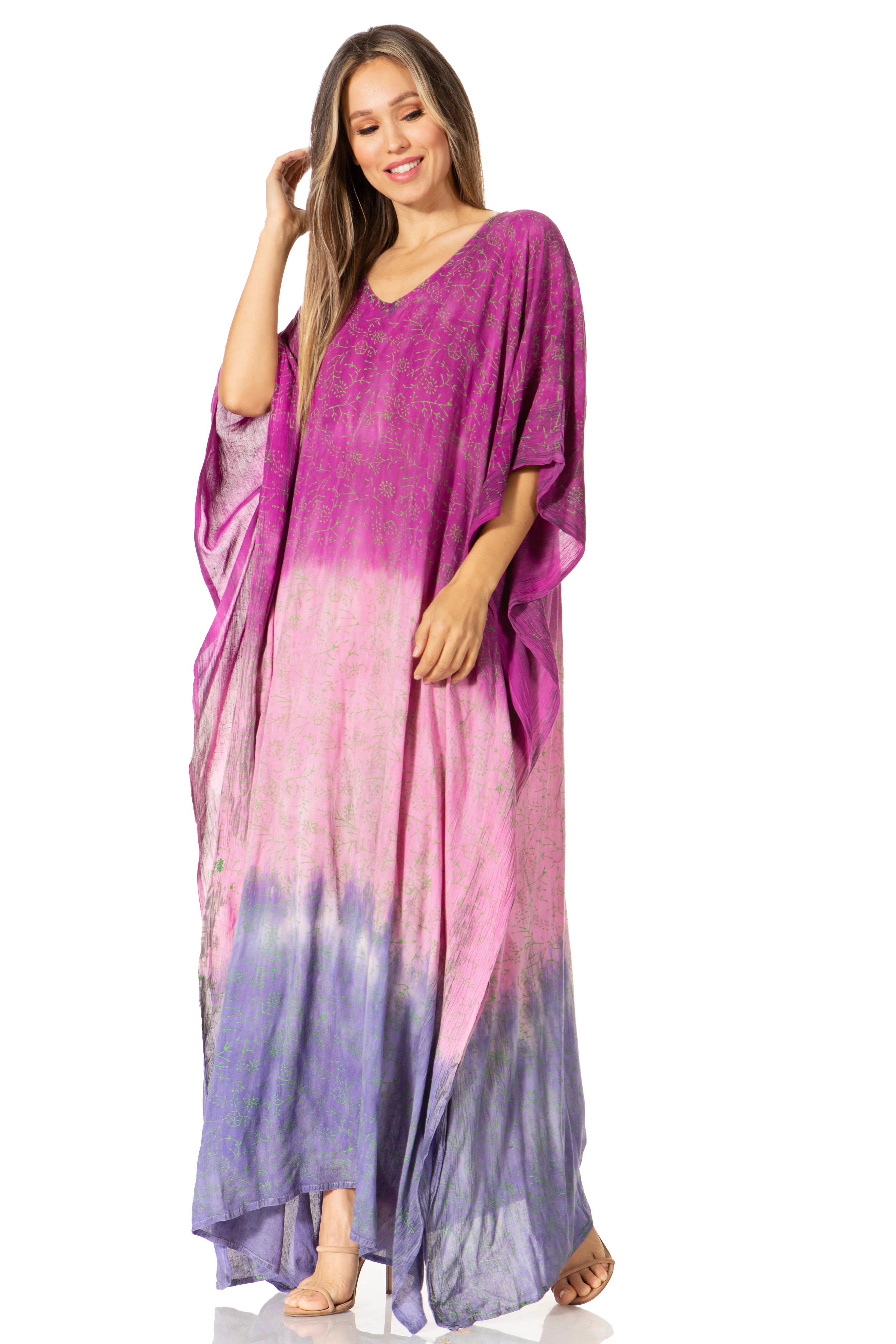Sakkas Tacy Women's Boho Summer Maxi Dress for Casual or Lounge Wear - Image 174