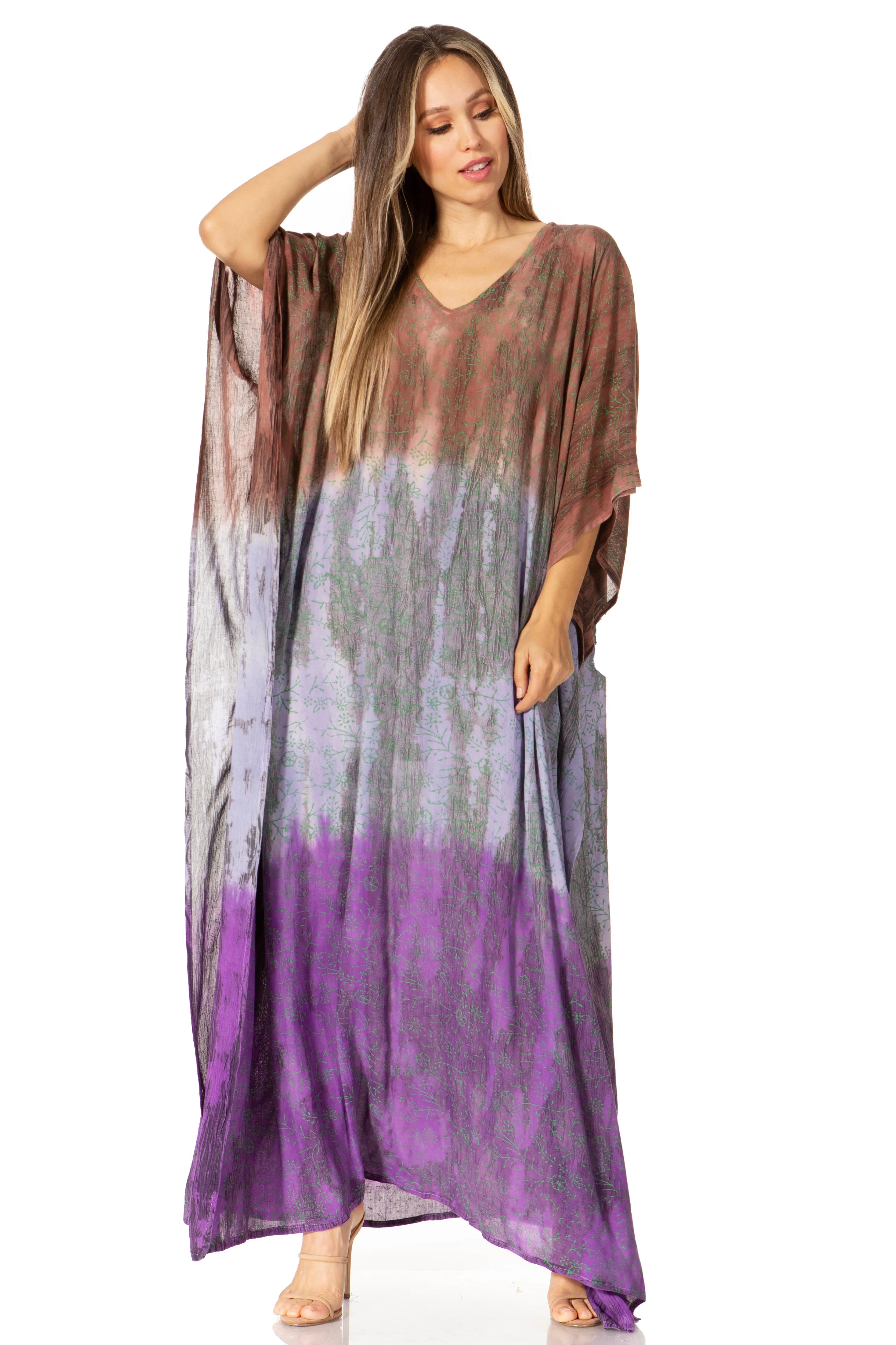 Sakkas Tacy Women's Boho Summer Maxi Dress for Casual or Lounge Wear - Image 181