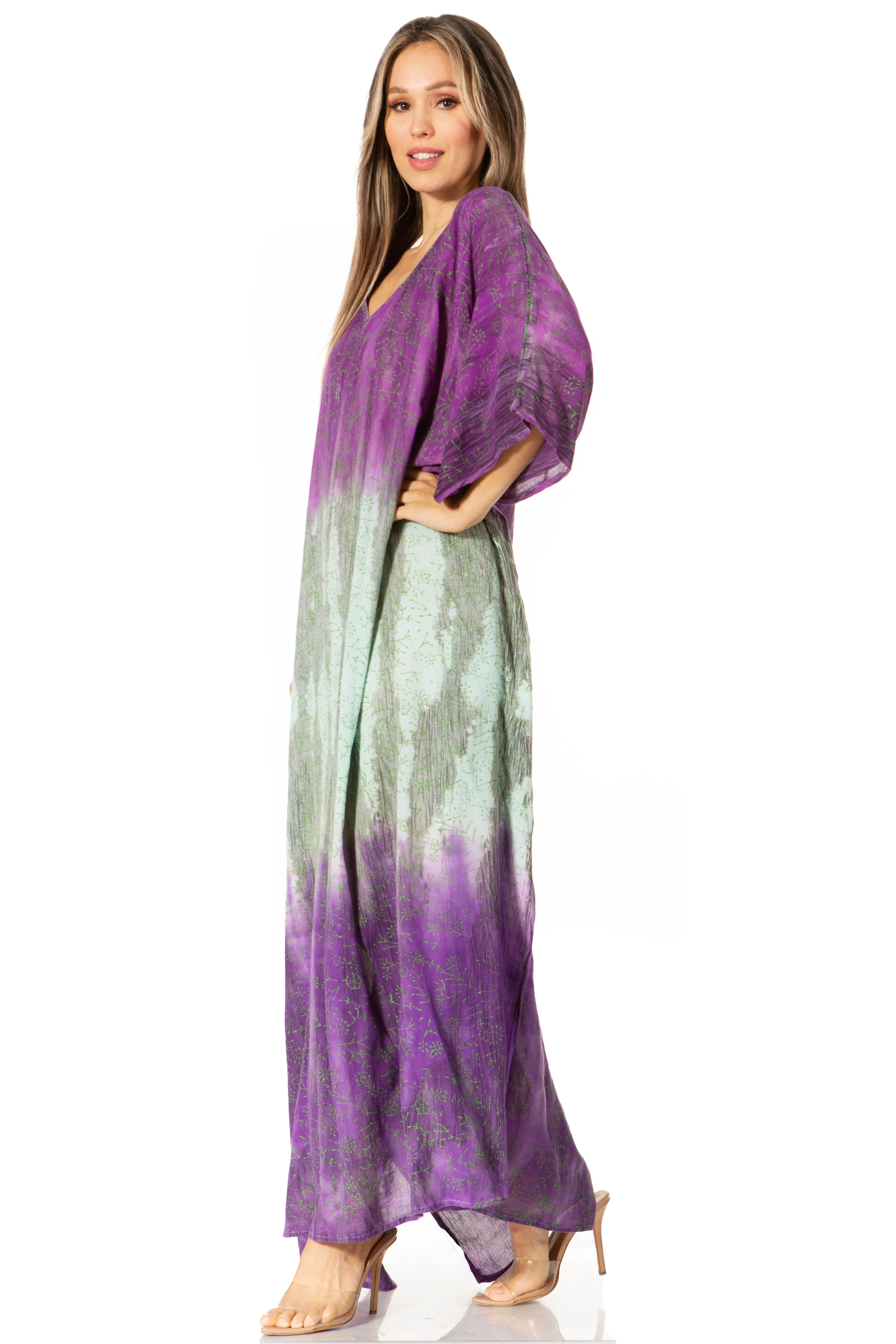 Sakkas Tacy Women's Boho Summer Maxi Dress for Casual or Lounge Wear - Image 184