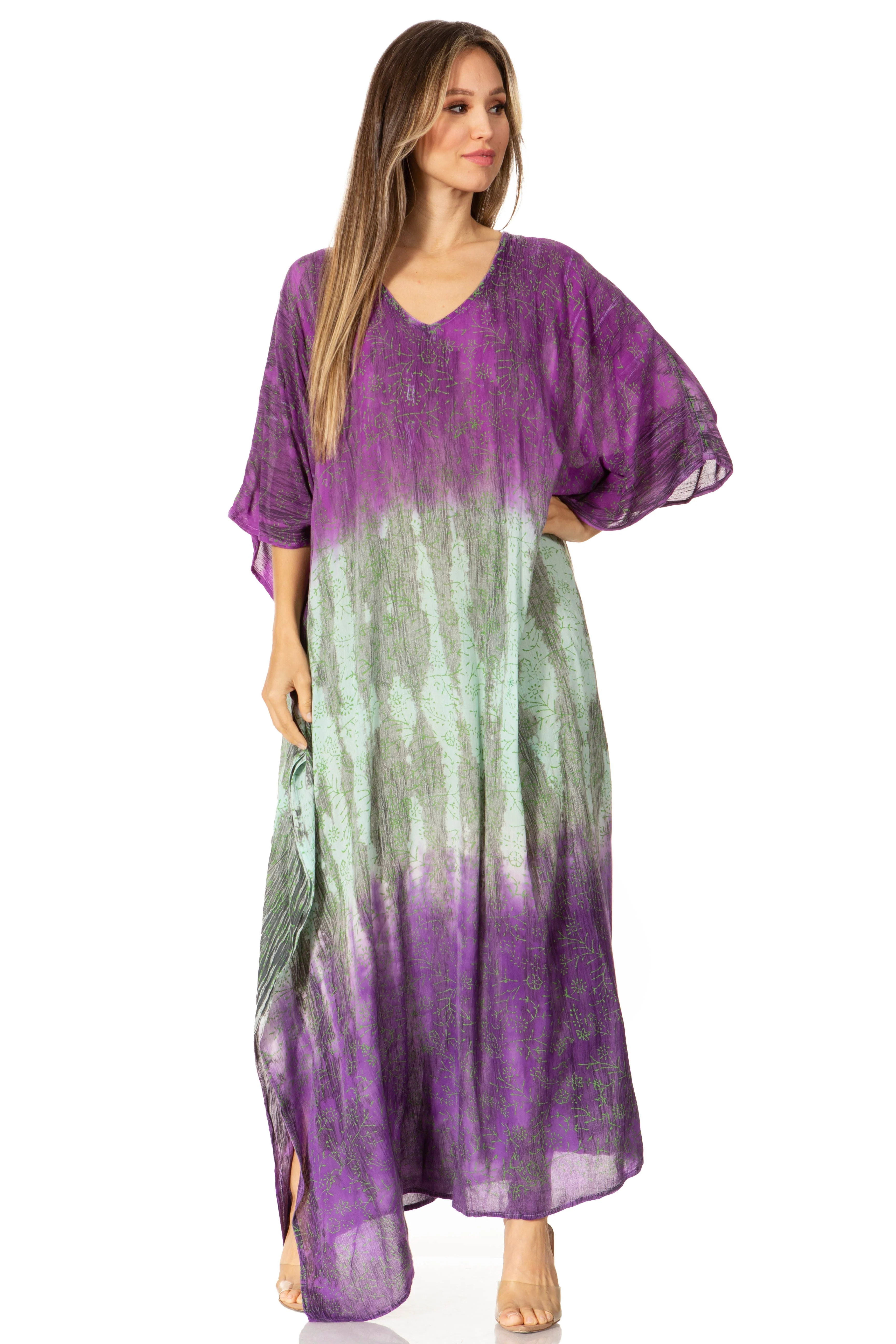 Sakkas Tacy Women's Boho Summer Maxi Dress for Casual or Lounge Wear - Image 186