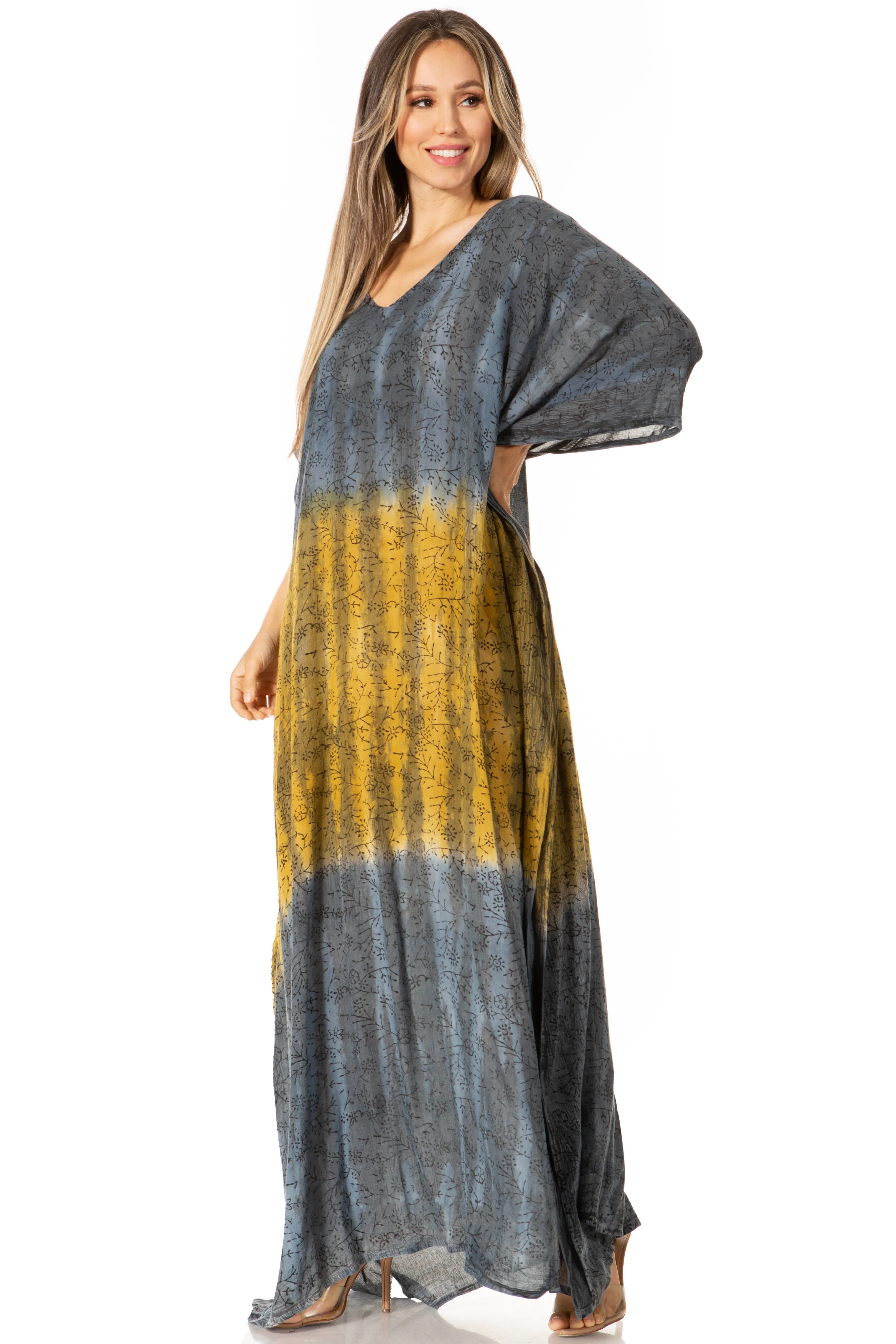 Sakkas Tacy Women's Boho Summer Maxi Dress for Casual or Lounge Wear - Image 189