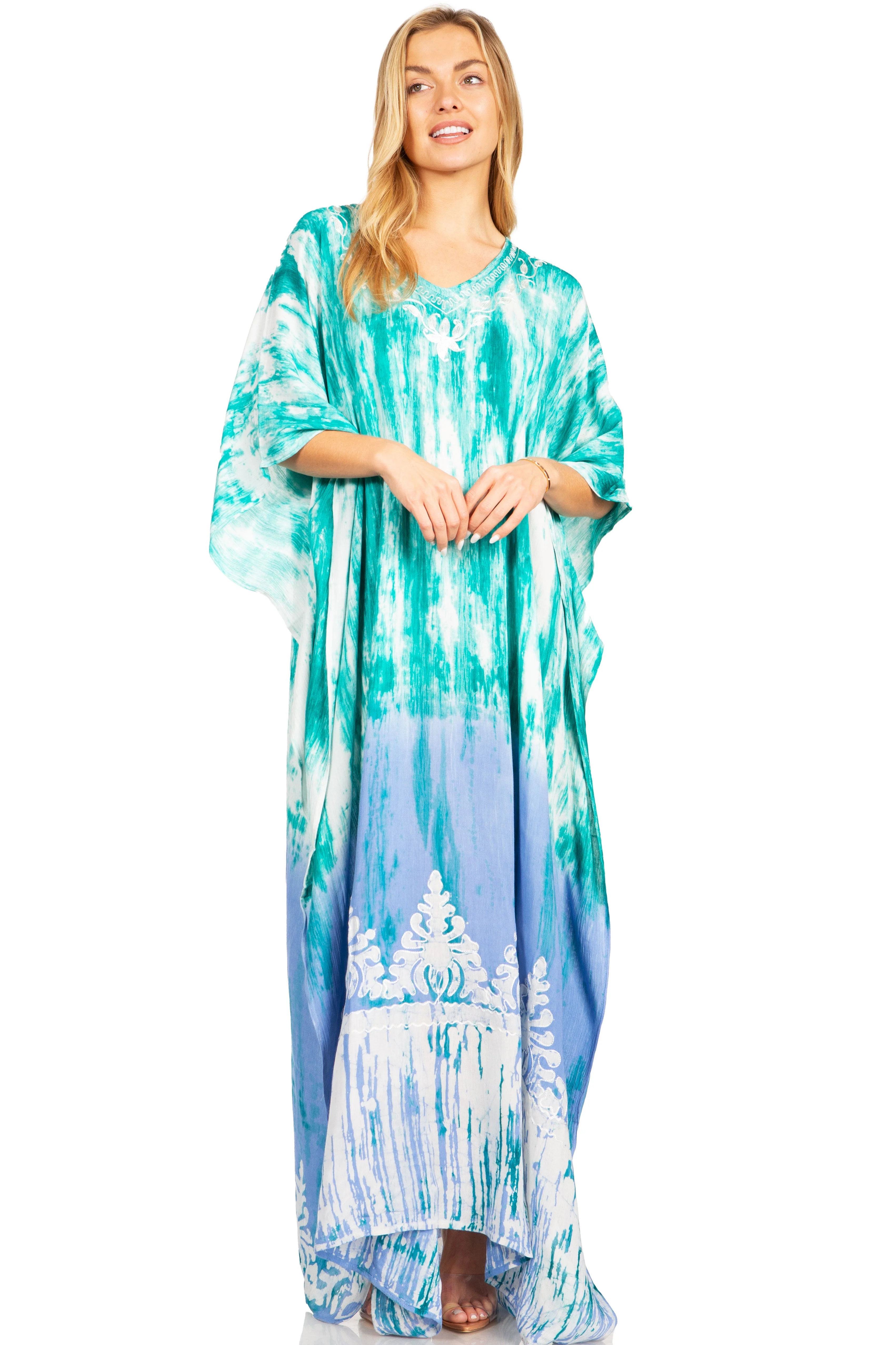 Sakkas Tacy Women's Boho Summer Maxi Dress for Casual or Lounge Wear - Image 196