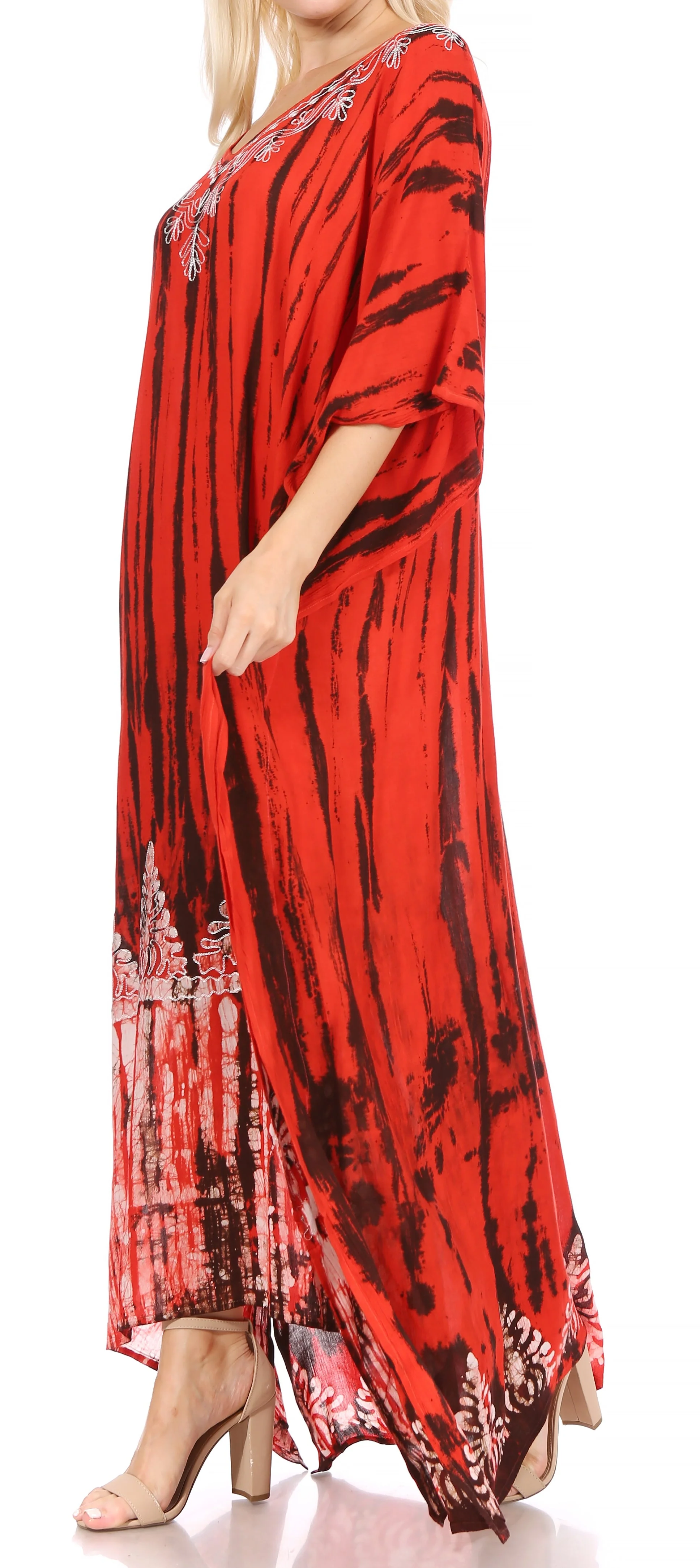 Sakkas Tacy Women's Boho Summer Maxi Dress for Casual or Lounge Wear - Image 3