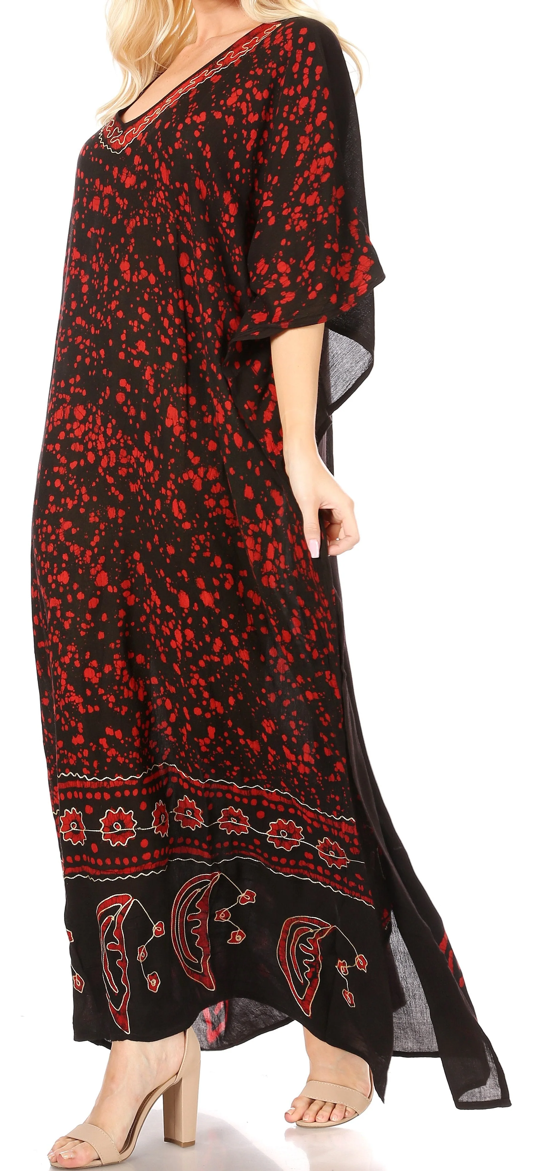 Sakkas Tacy Women's Boho Summer Maxi Dress for Casual or Lounge Wear - Image 38