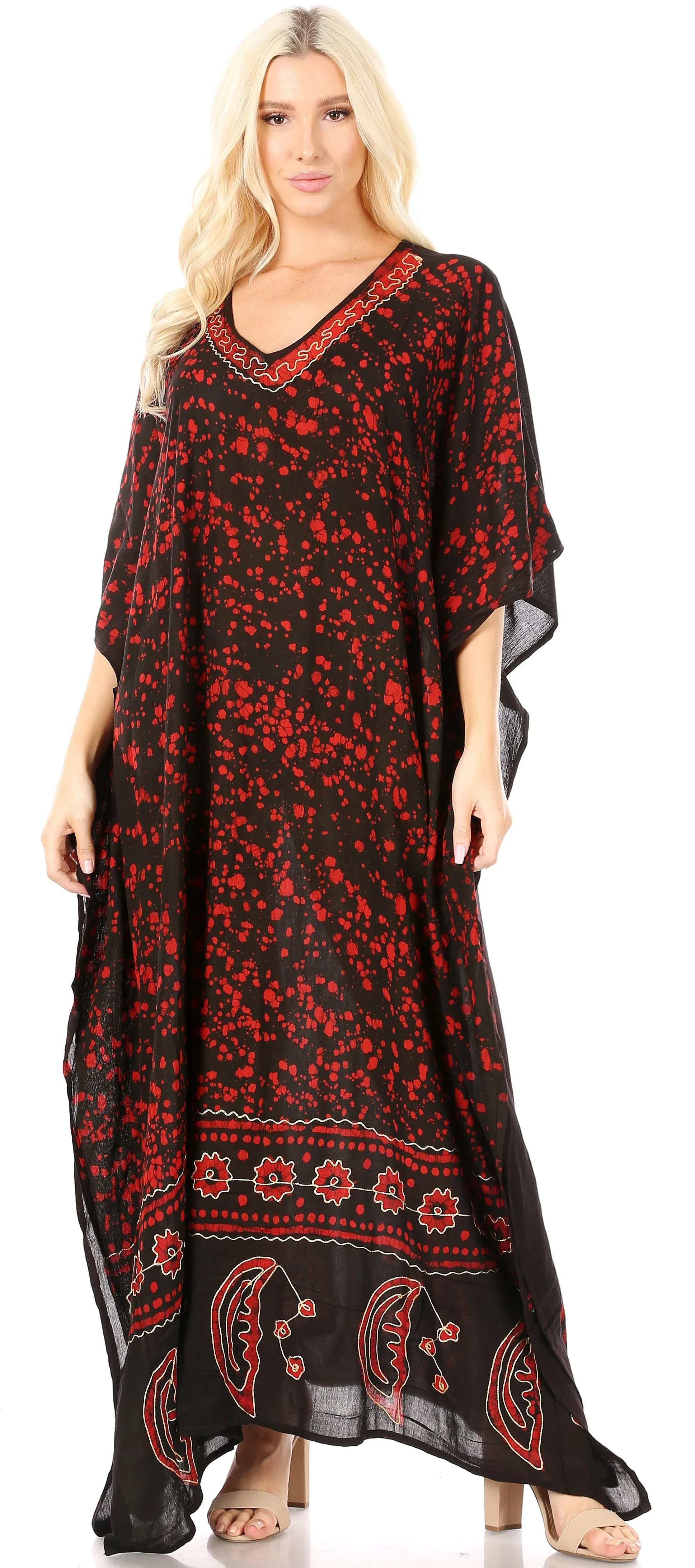 Sakkas Tacy Women's Boho Summer Maxi Dress for Casual or Lounge Wear - Image 40