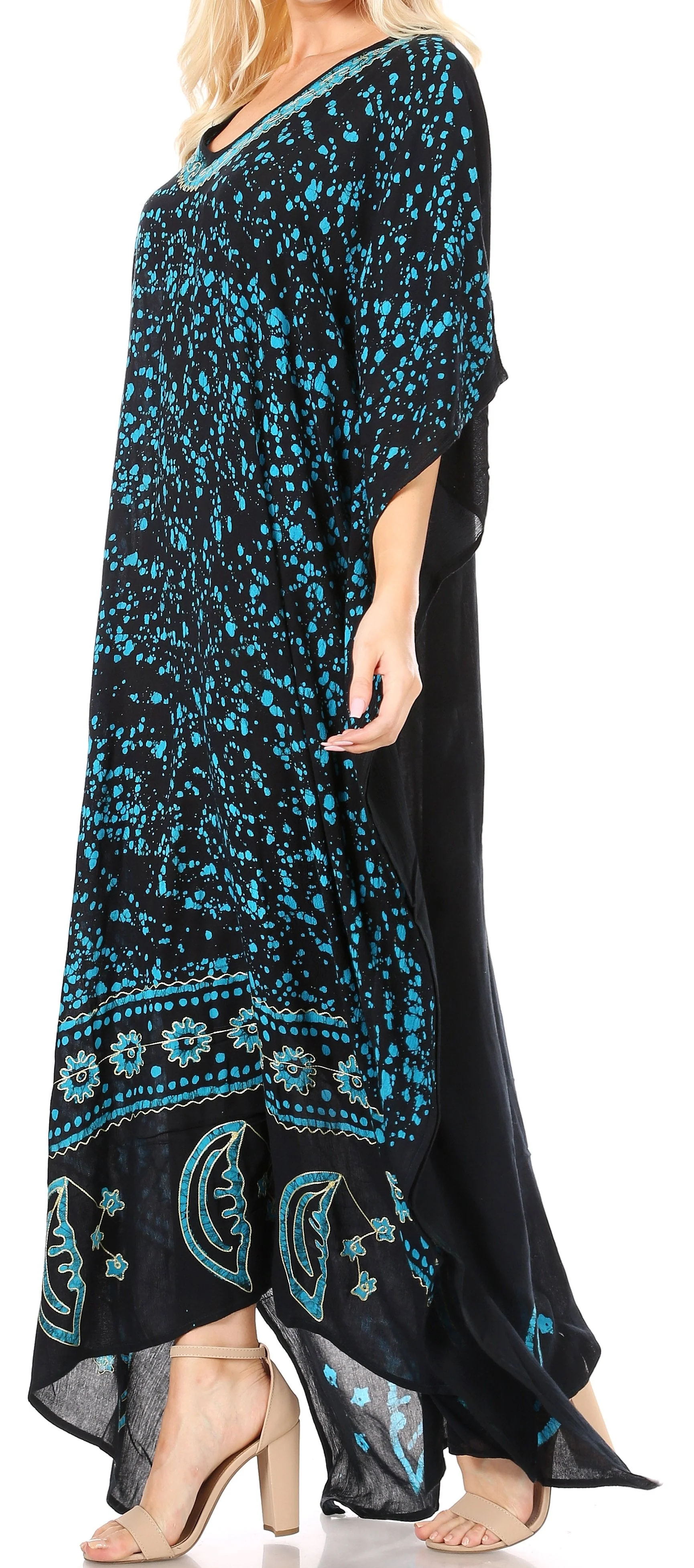 Sakkas Tacy Women's Boho Summer Maxi Dress for Casual or Lounge Wear - Image 43