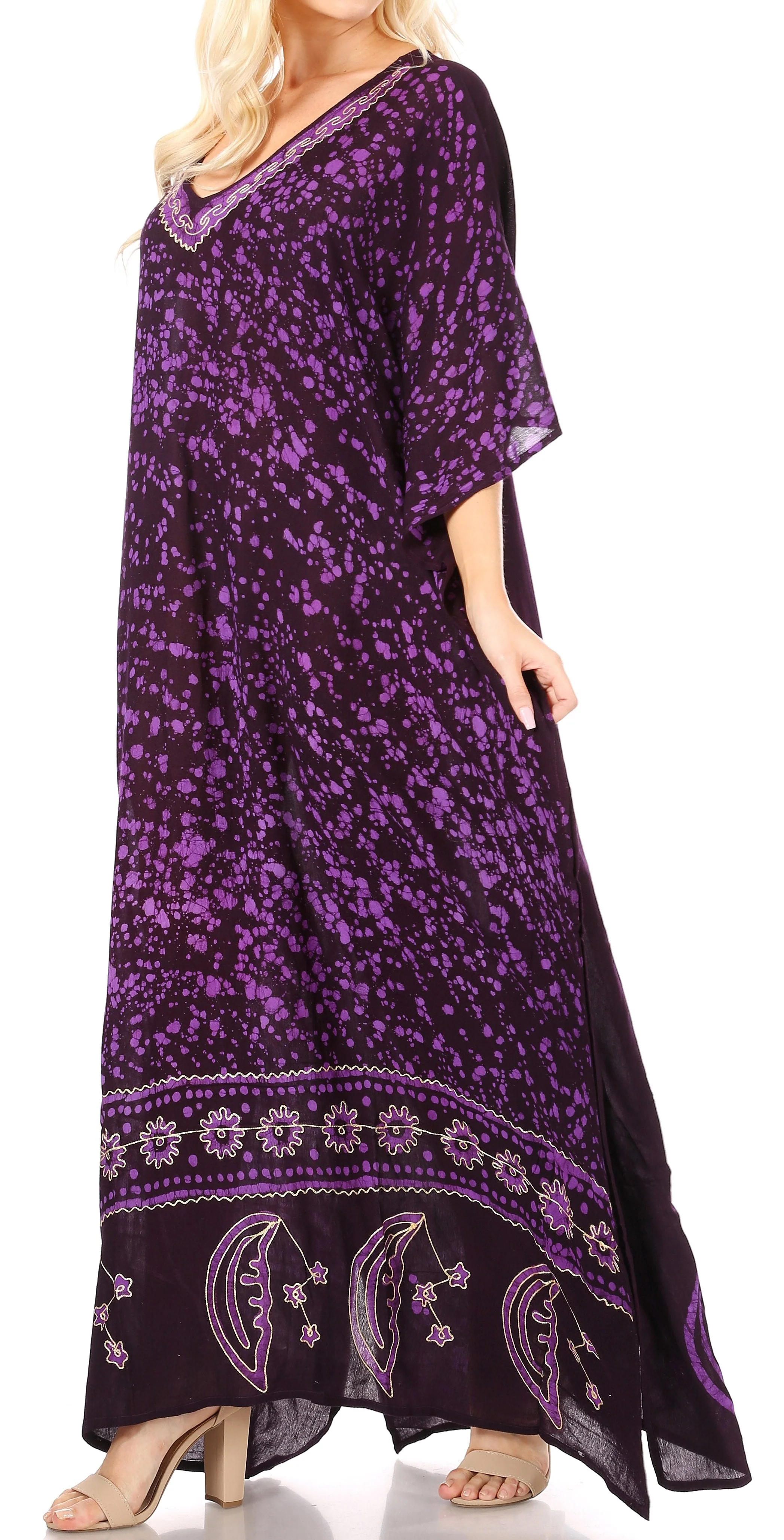 Sakkas Tacy Women's Boho Summer Maxi Dress for Casual or Lounge Wear - Image 53