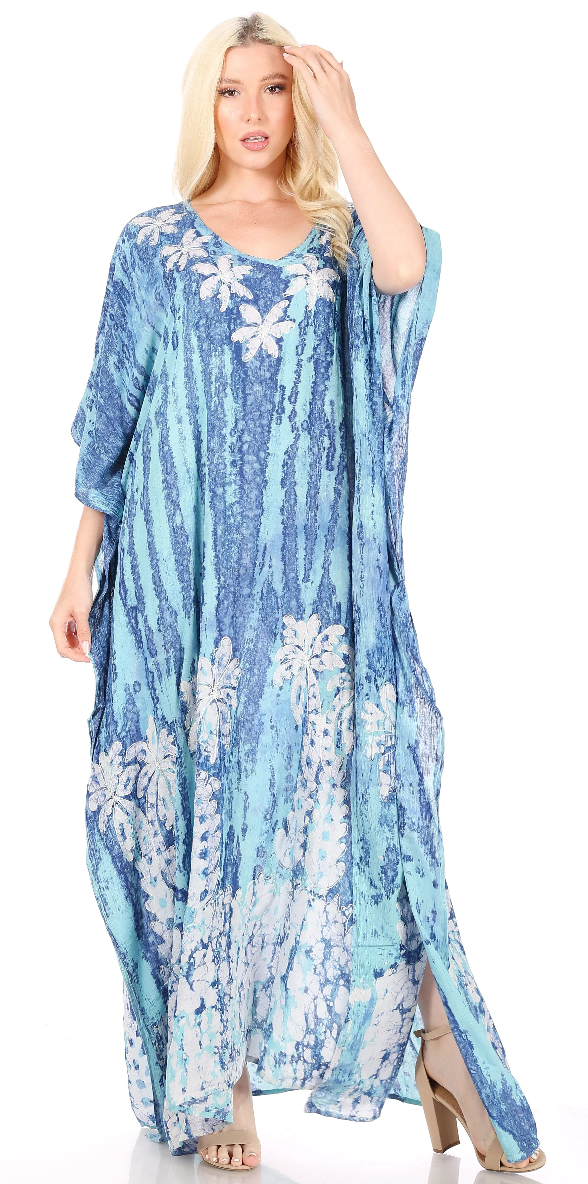 Sakkas Tacy Women's Boho Summer Maxi Dress for Casual or Lounge Wear - Image 91